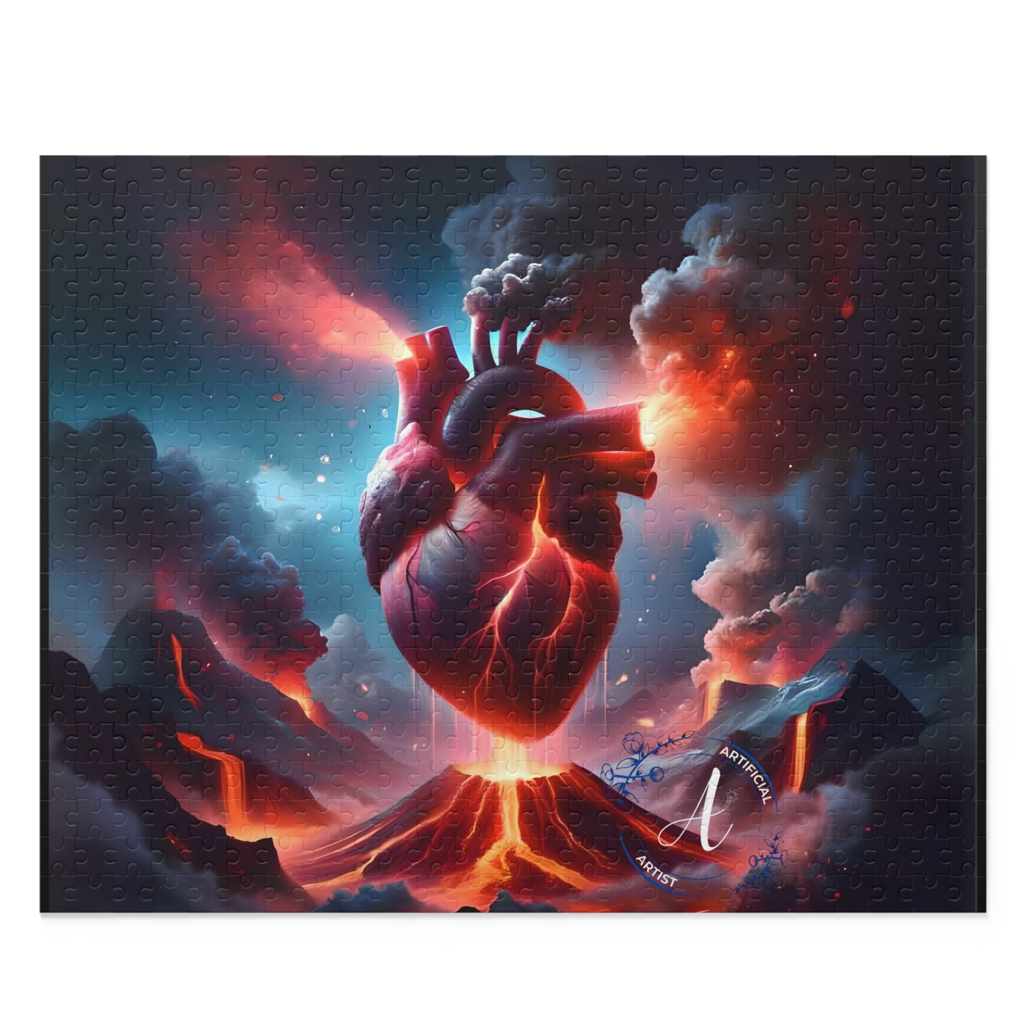 Emotions Erupt High-Quality Chipboard Jigsaw Puzzle - 3 Sizes