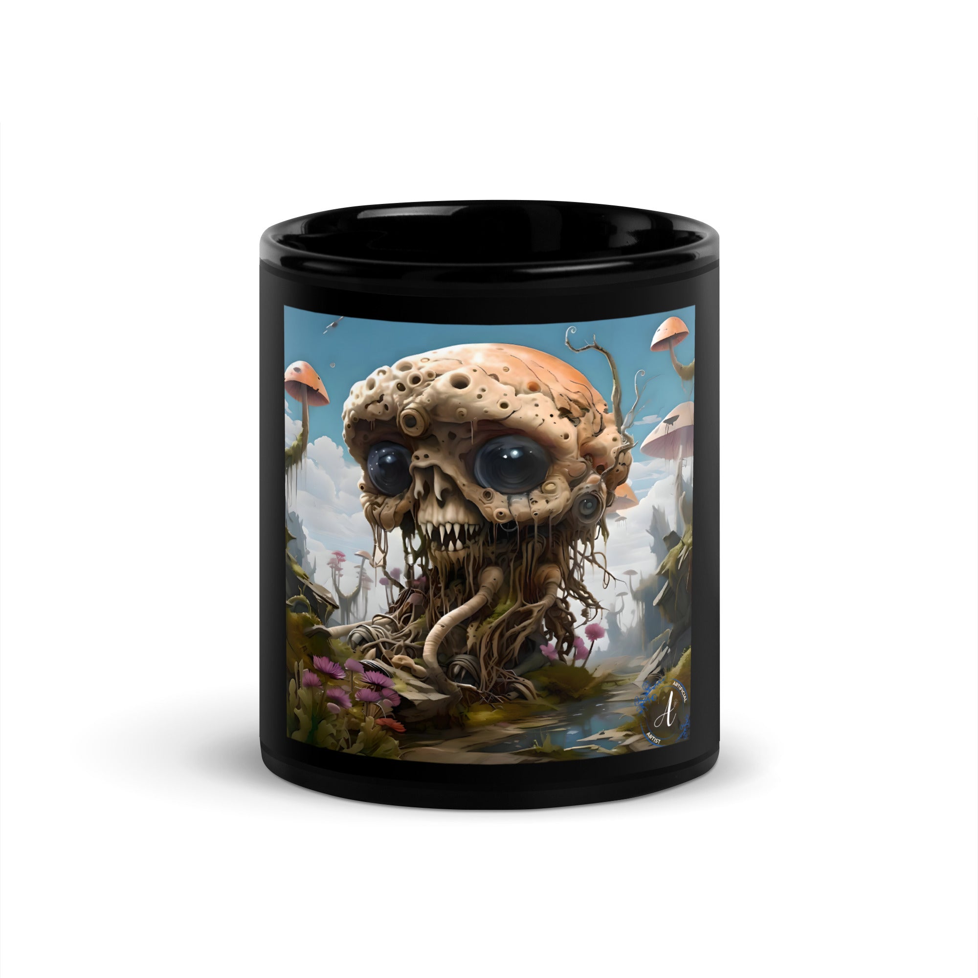 Black Glossy Ceramic Mug - 11oz & 15oz Coffee Tea Cup