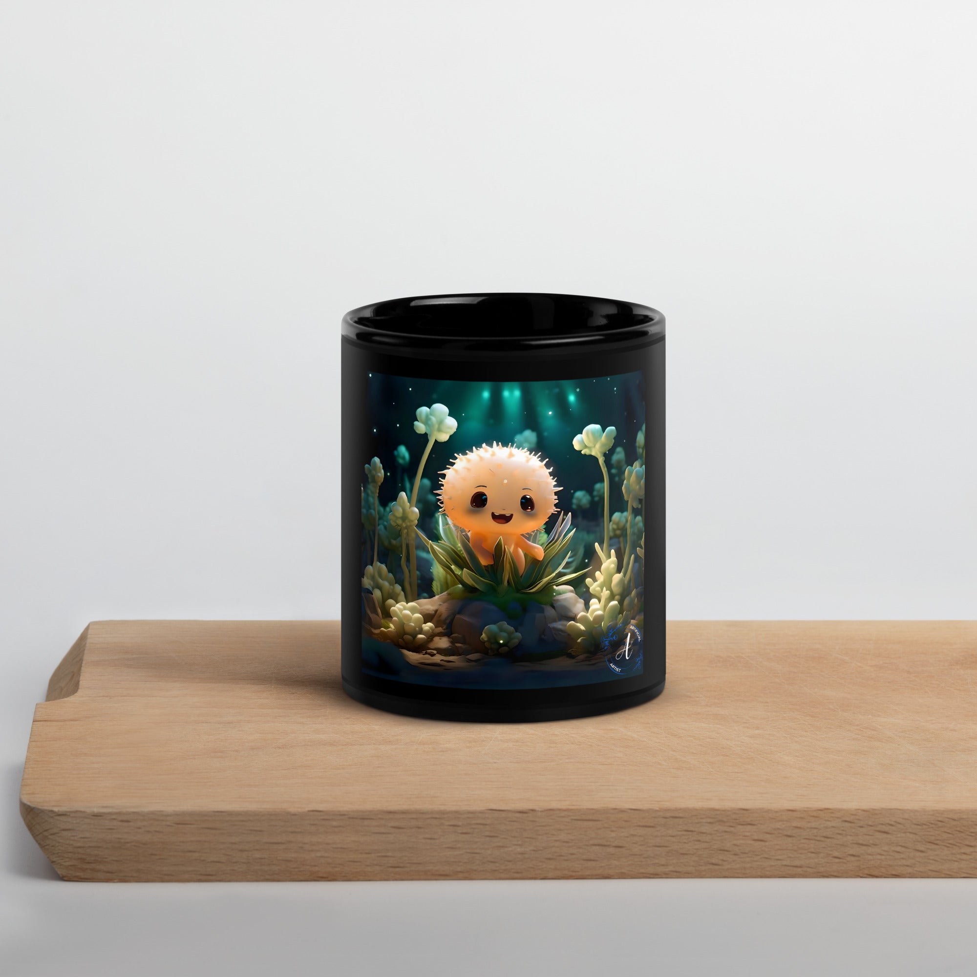 Black Glossy Ceramic Mug - 11oz & 15oz Coffee Tea Cup