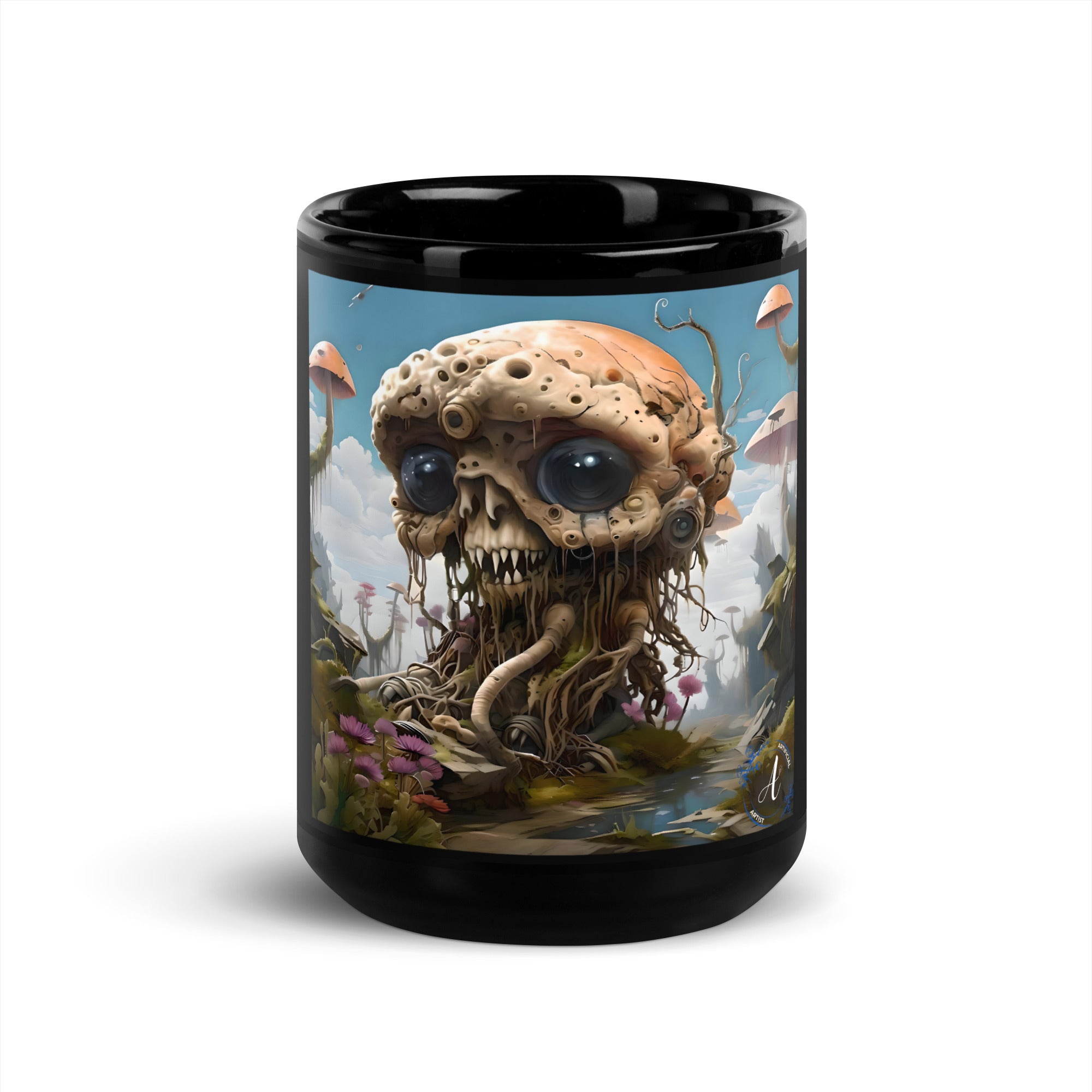 Black Glossy Ceramic Mug - 11oz & 15oz Coffee Tea Cup