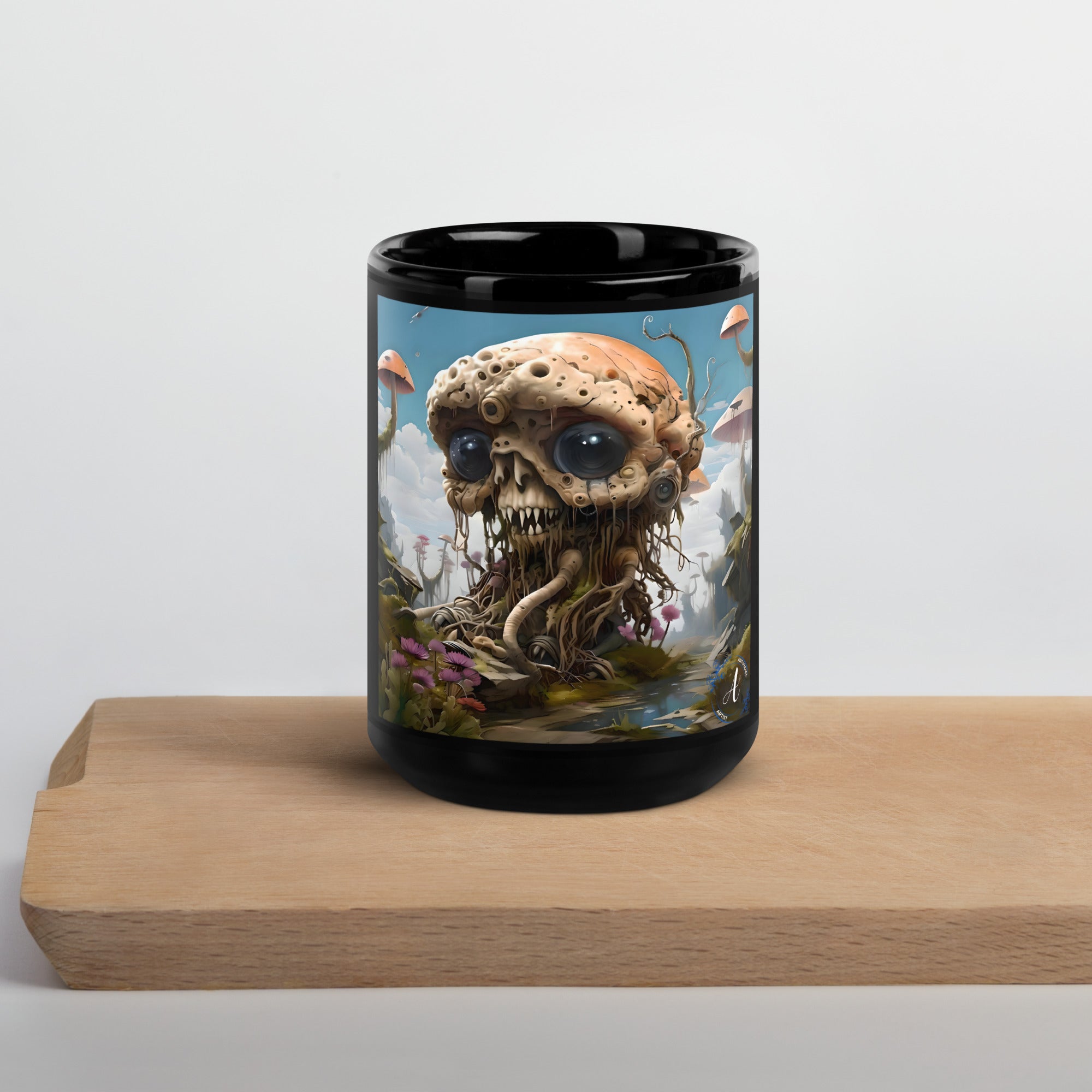 Black Glossy Ceramic Mug - 11oz & 15oz Coffee Tea Cup