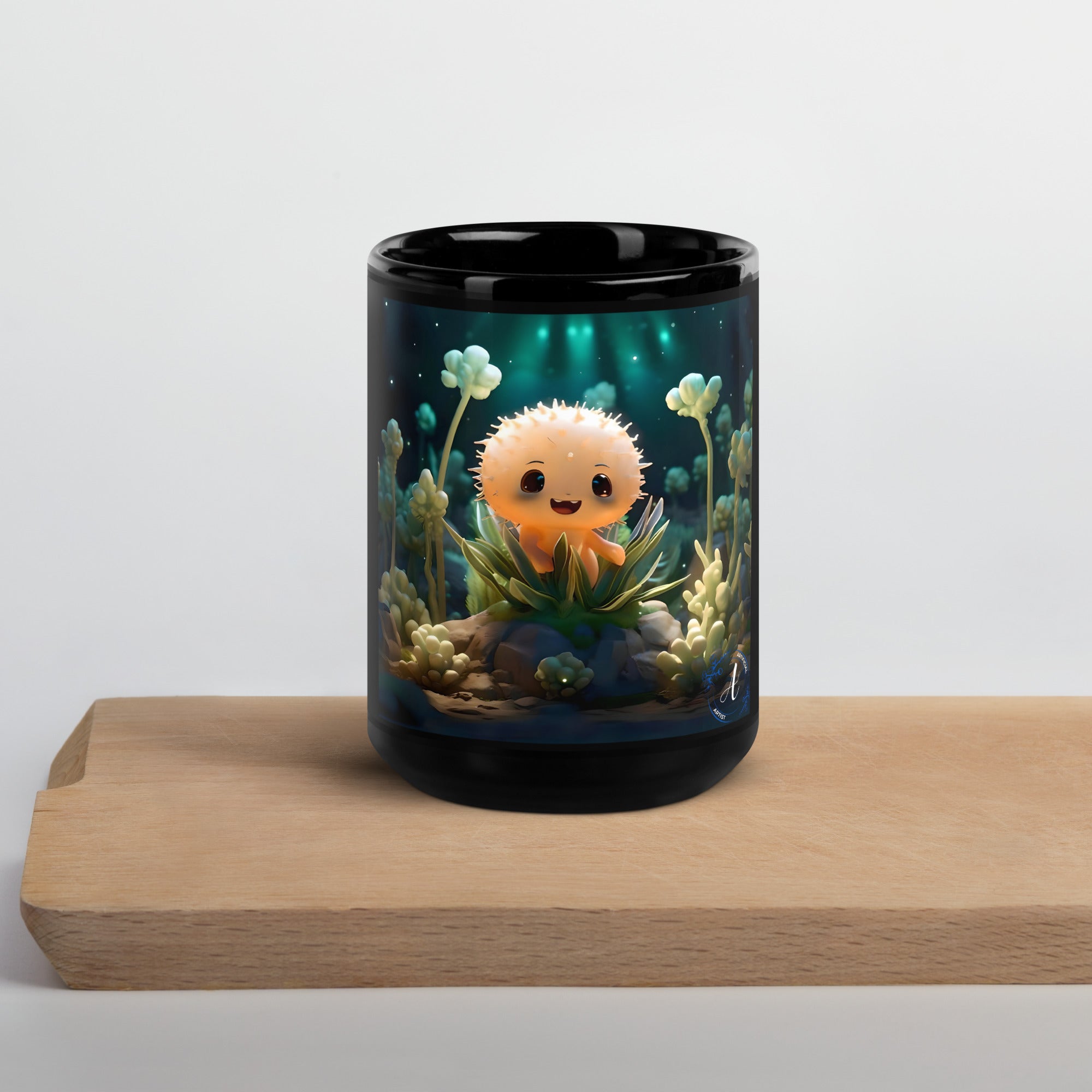 Black Glossy Ceramic Mug - 11oz & 15oz Coffee Tea Cup