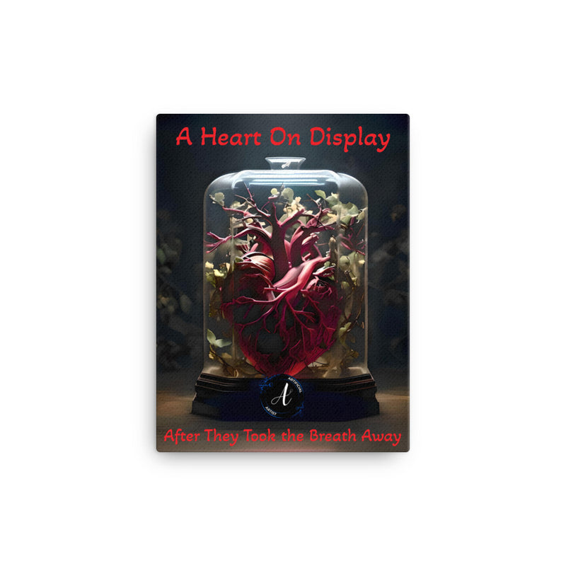 Heart-themed canvas artwork and puzzle gift set by Artificial Artist for romantic occasions