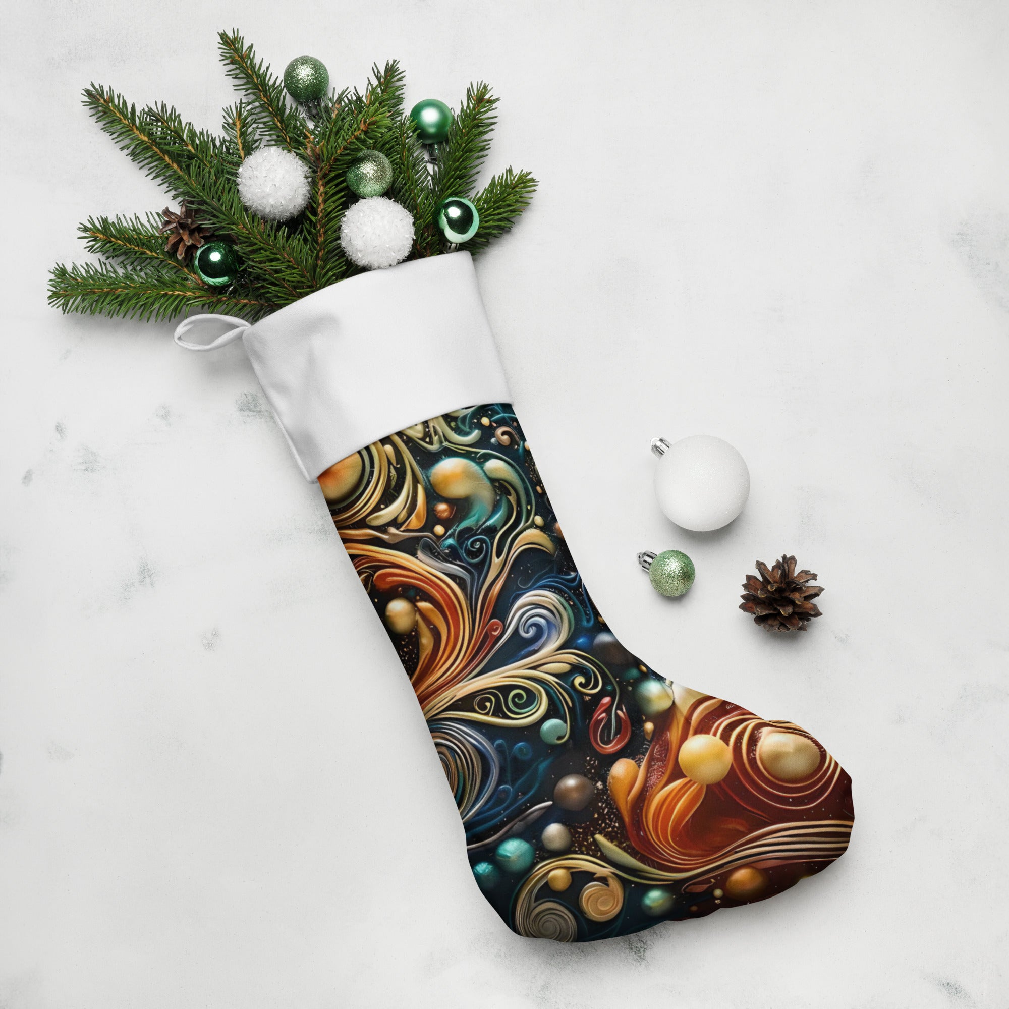 Premium Christmas Stockings - Polyester Holiday Mantel Decor