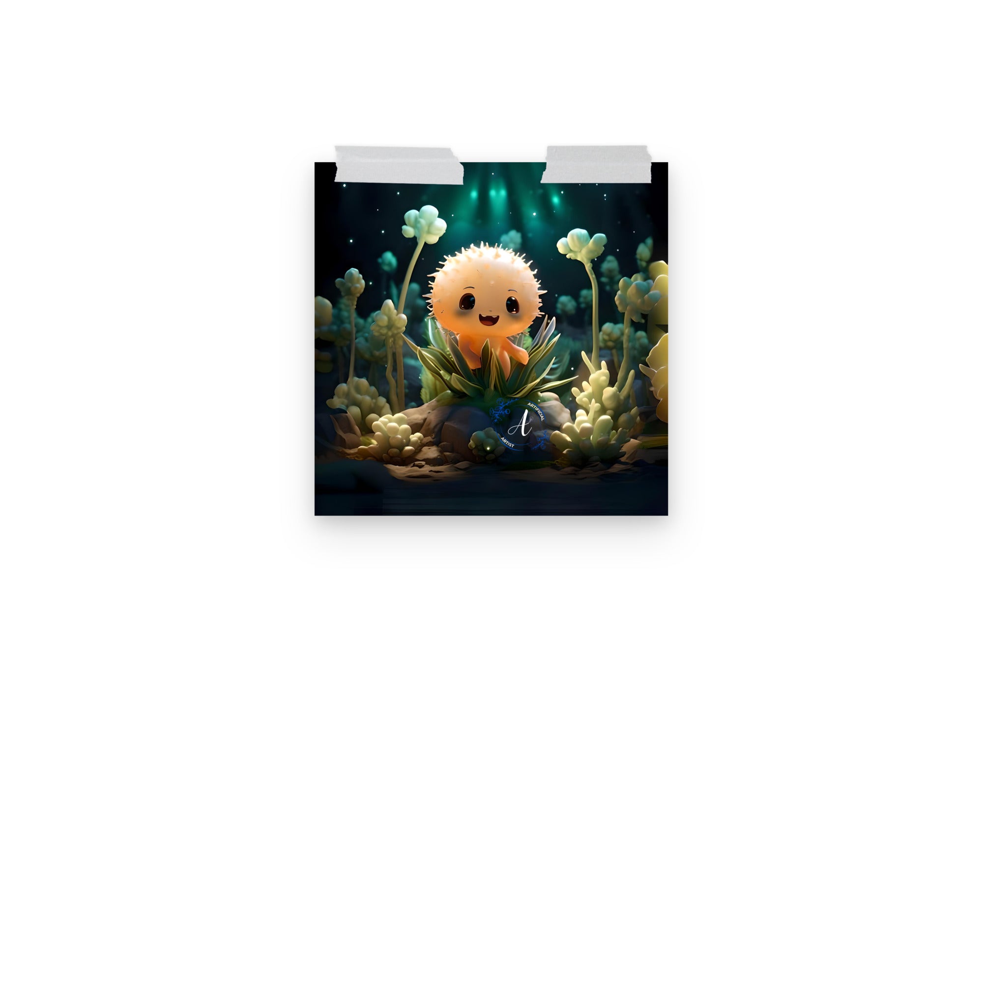 Museum-Quality Starry Cactus Poster - Thick Matte Paper Print