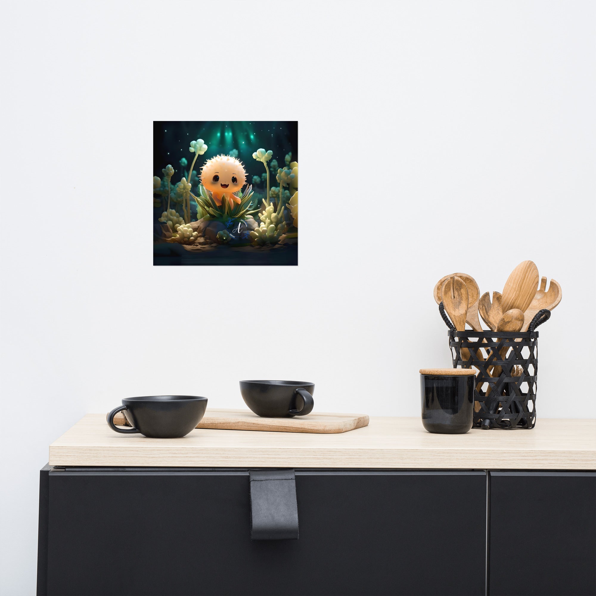 Museum-Quality Starry Cactus Poster - Thick Matte Paper Print