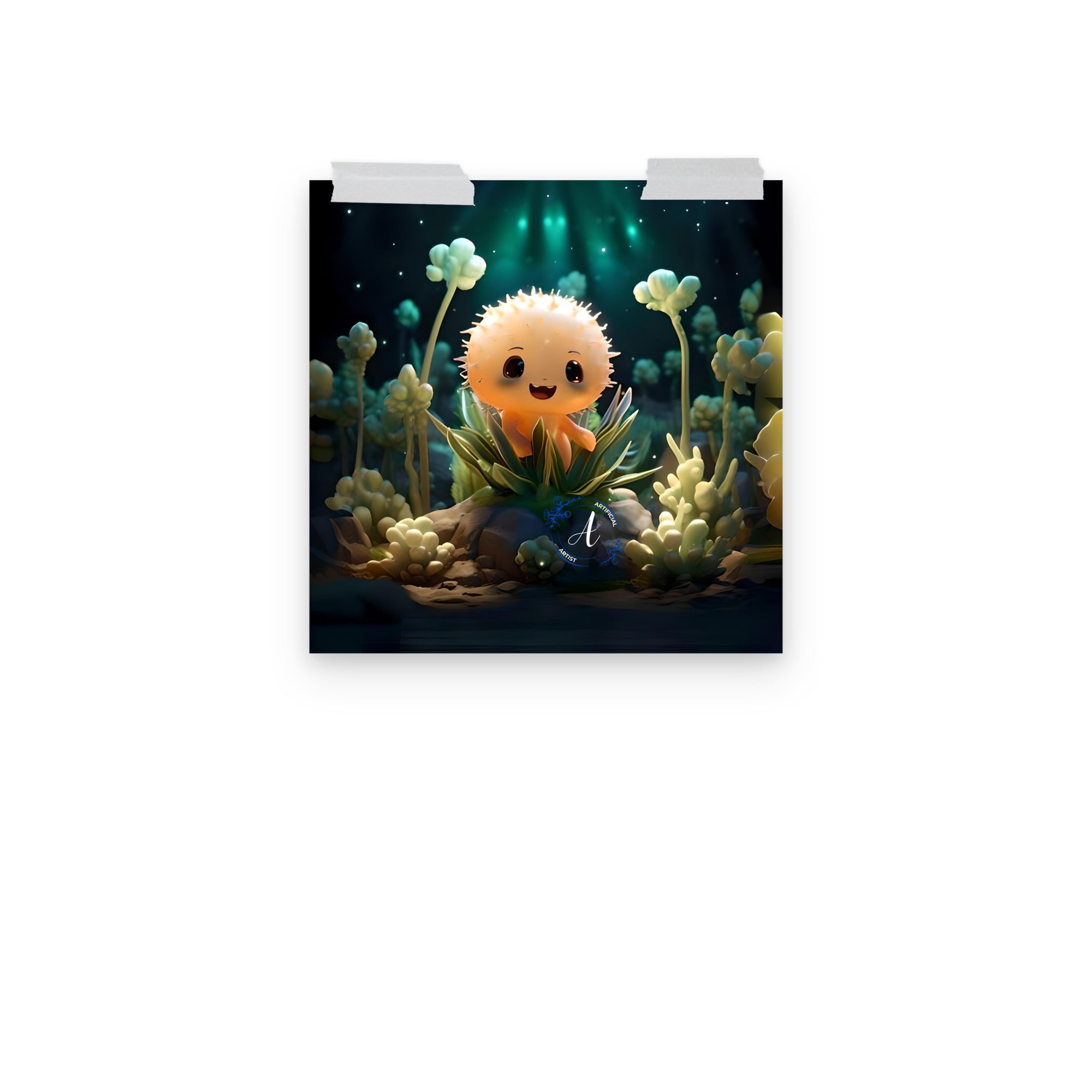 Museum-Quality Starry Cactus Poster - Thick Matte Paper Print