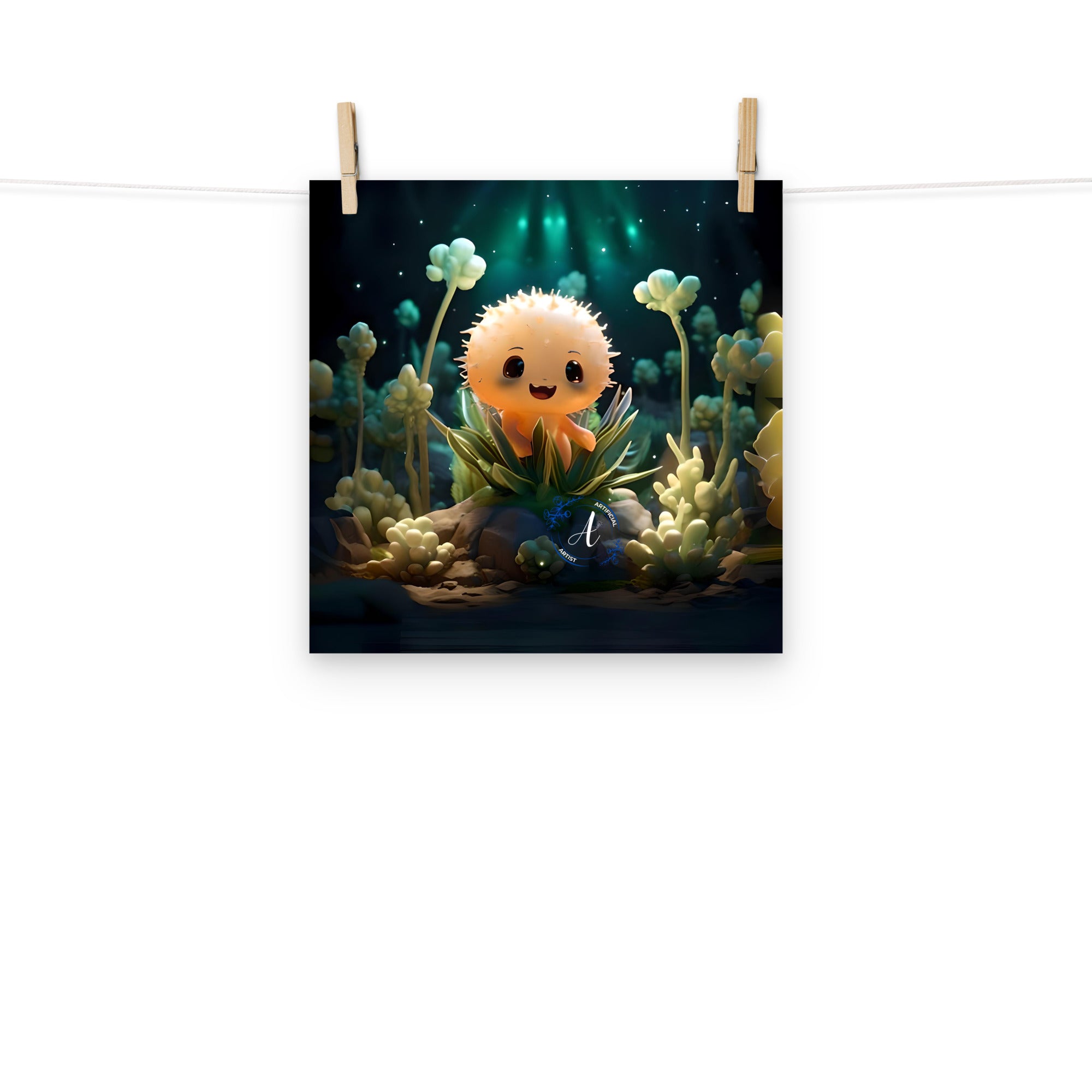 Museum-Quality Starry Cactus Poster - Thick Matte Paper Print