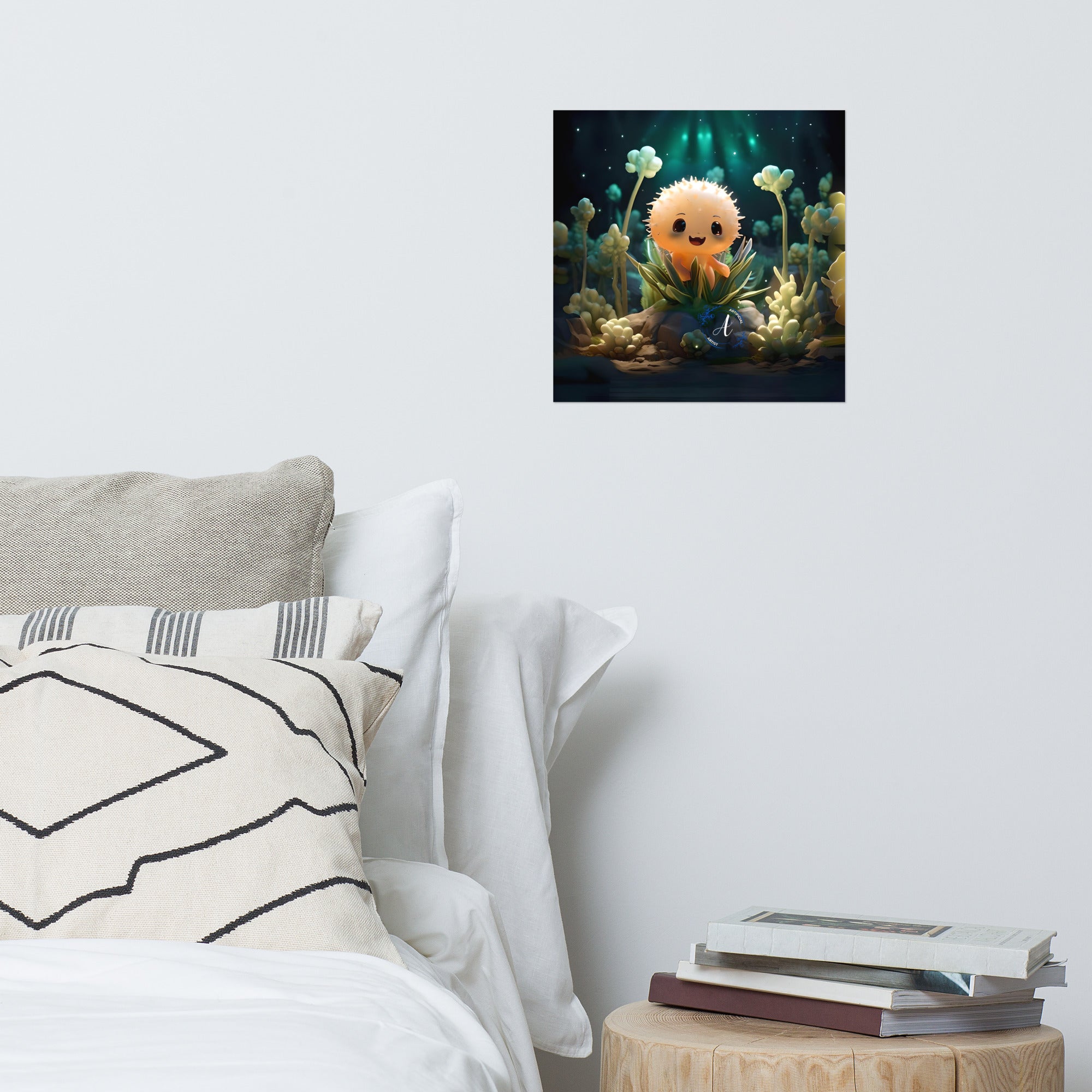 Museum-Quality Starry Cactus Poster - Thick Matte Paper Print