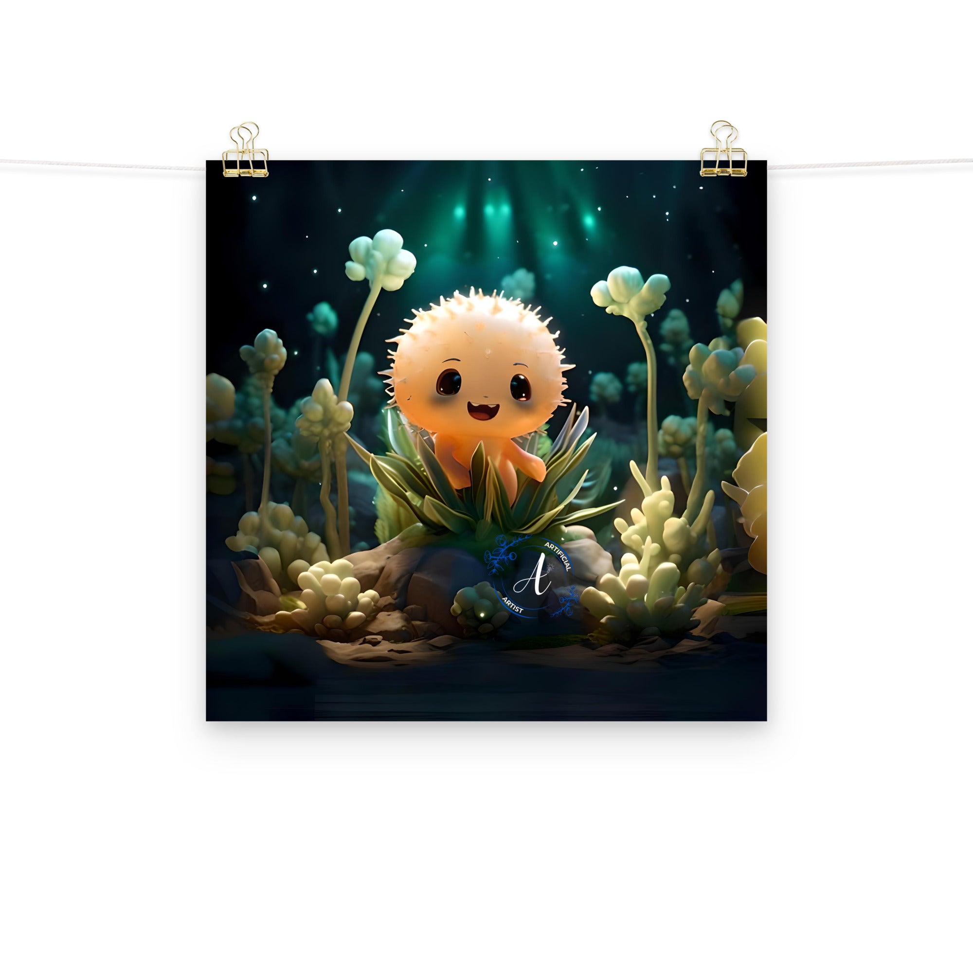 Museum-Quality Starry Cactus Poster - Thick Matte Paper Print