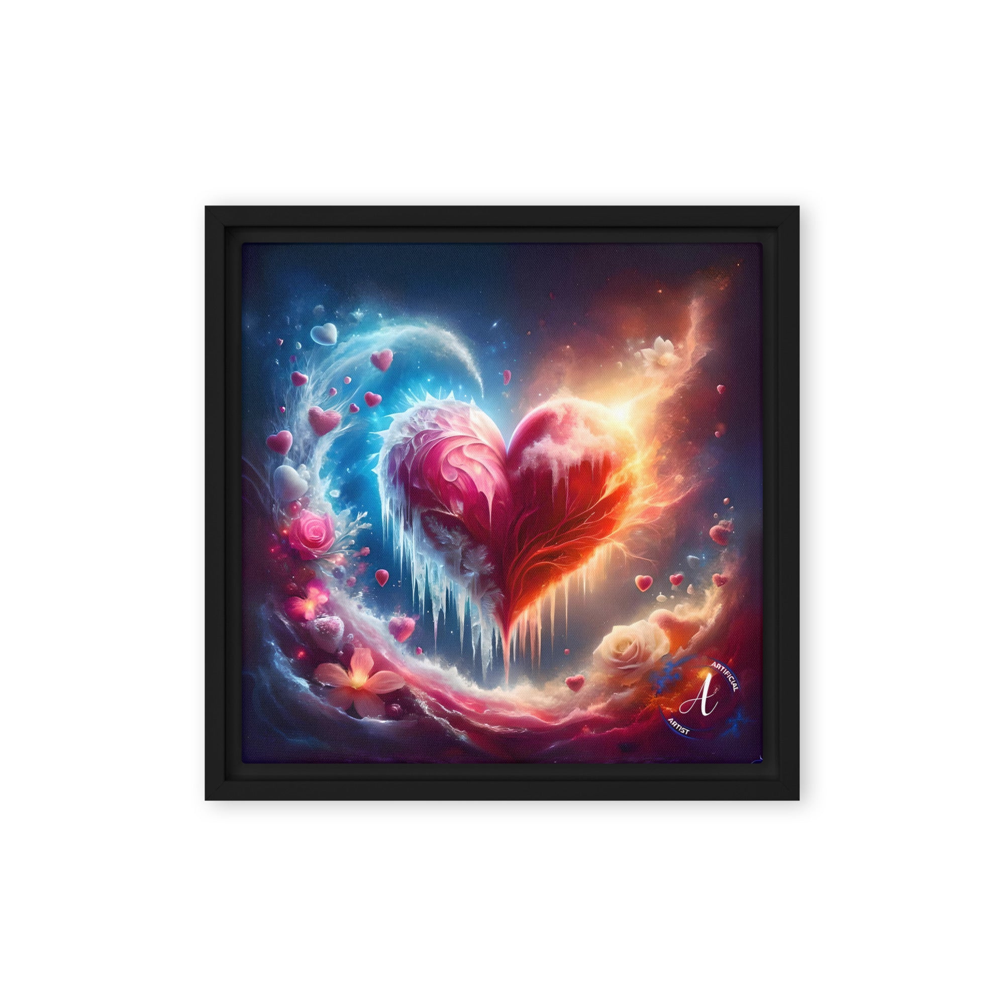 Heart's Revival Framed Canvas Wall Art - Ready to Hang Print