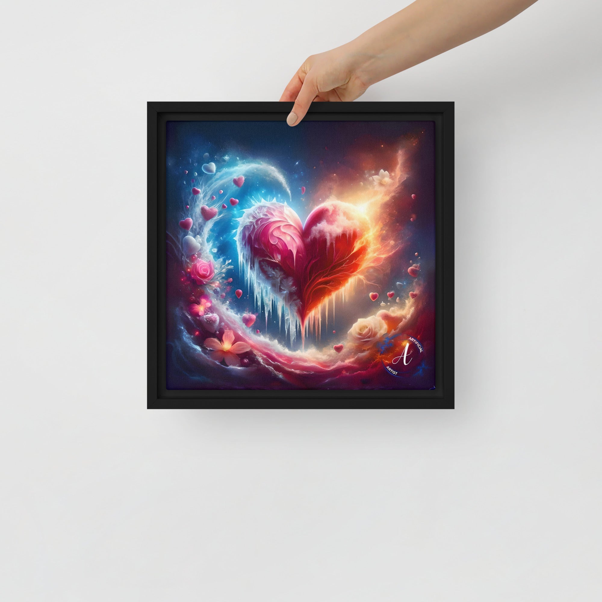 Heart's Revival Framed Canvas Wall Art - Ready to Hang Print