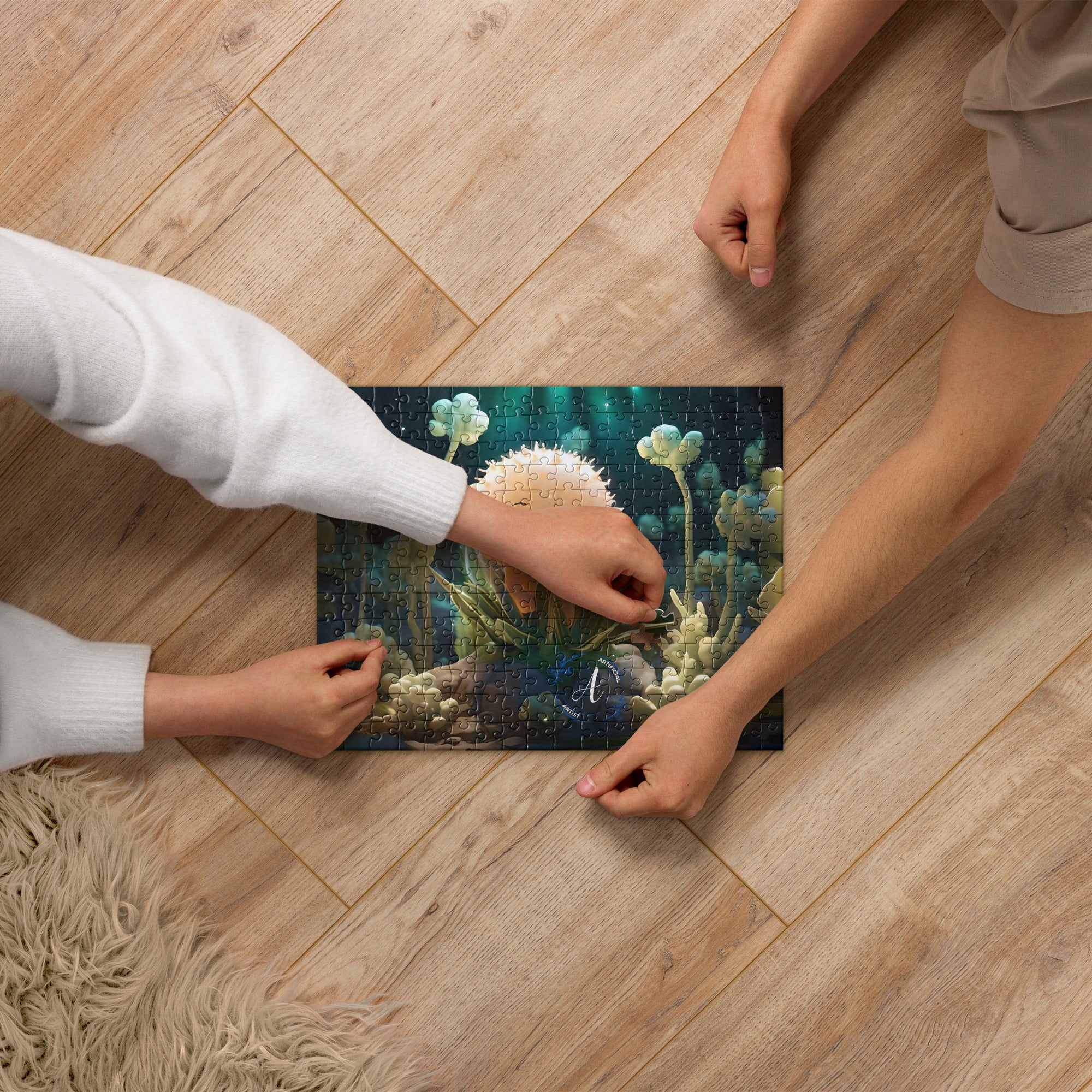 Starry Cactus Jigsaw Puzzle - 252/520 Pieces HD Art Puzzle