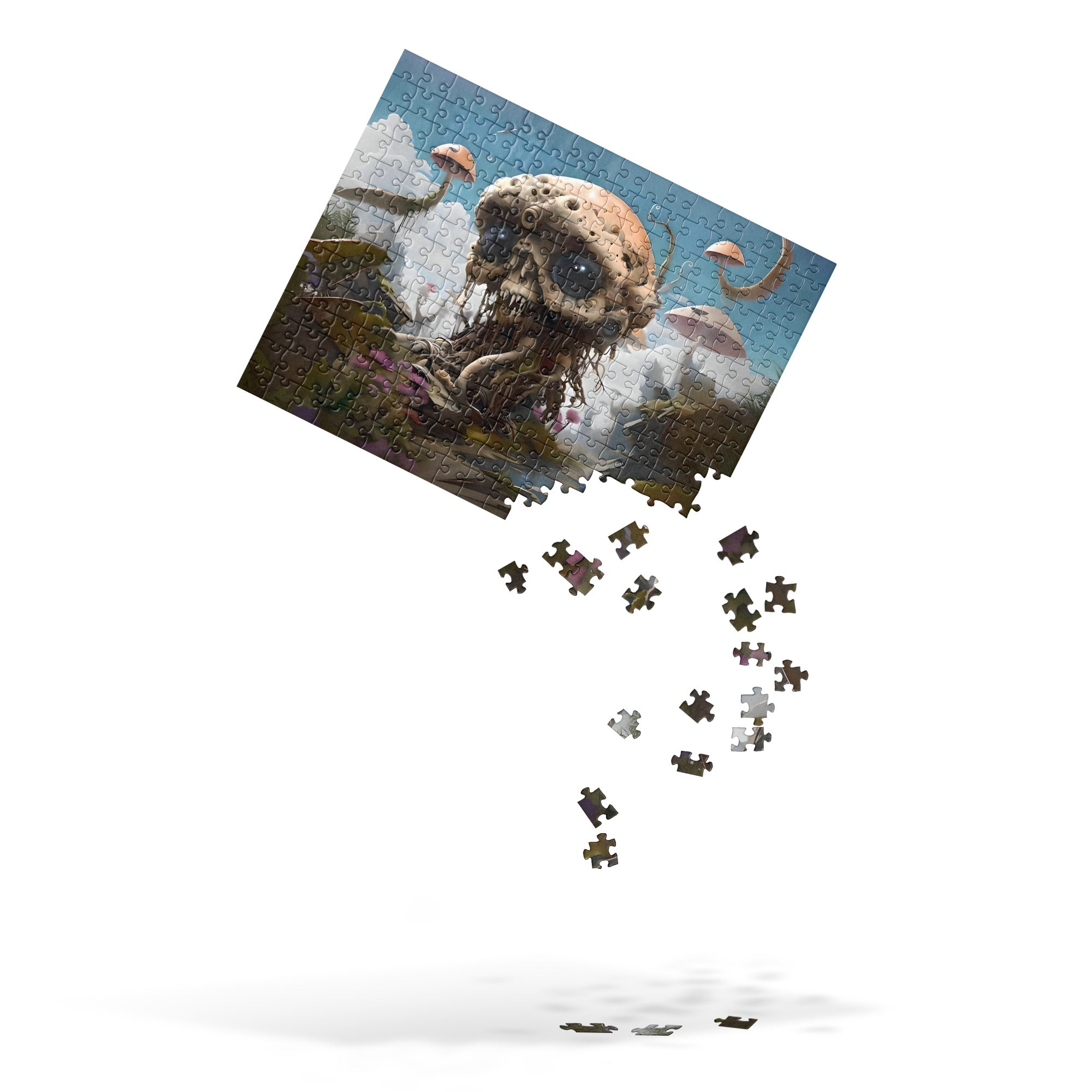 Alien model jigsaw puzzle by Artificial Artist, featuring vibrant HD art, available in 252 or 520 pieces.