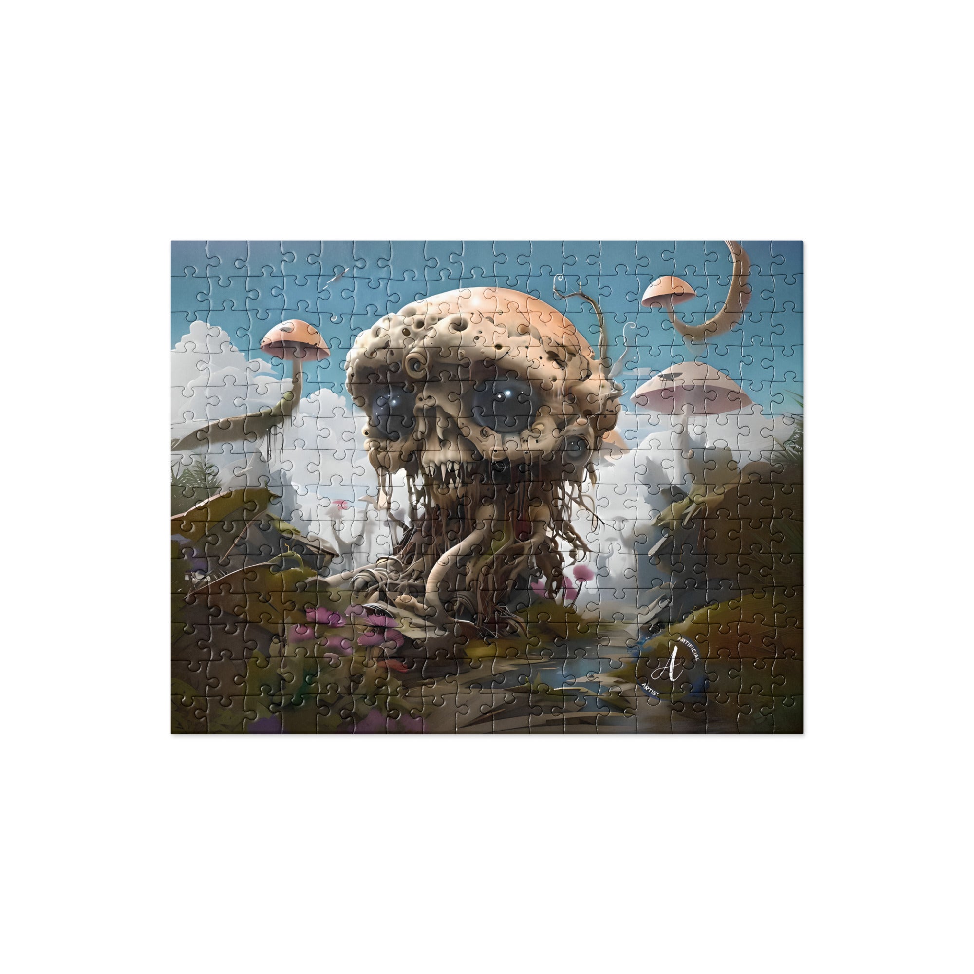 Vibrant Alien Model jigsaw puzzle available in 252 and 520 pieces by Artificial Artist