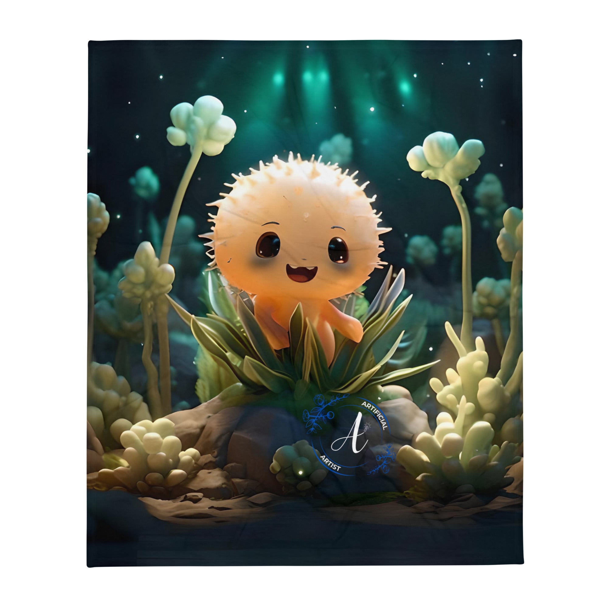 Starry Cactus - Throw Blanket (extra soft)