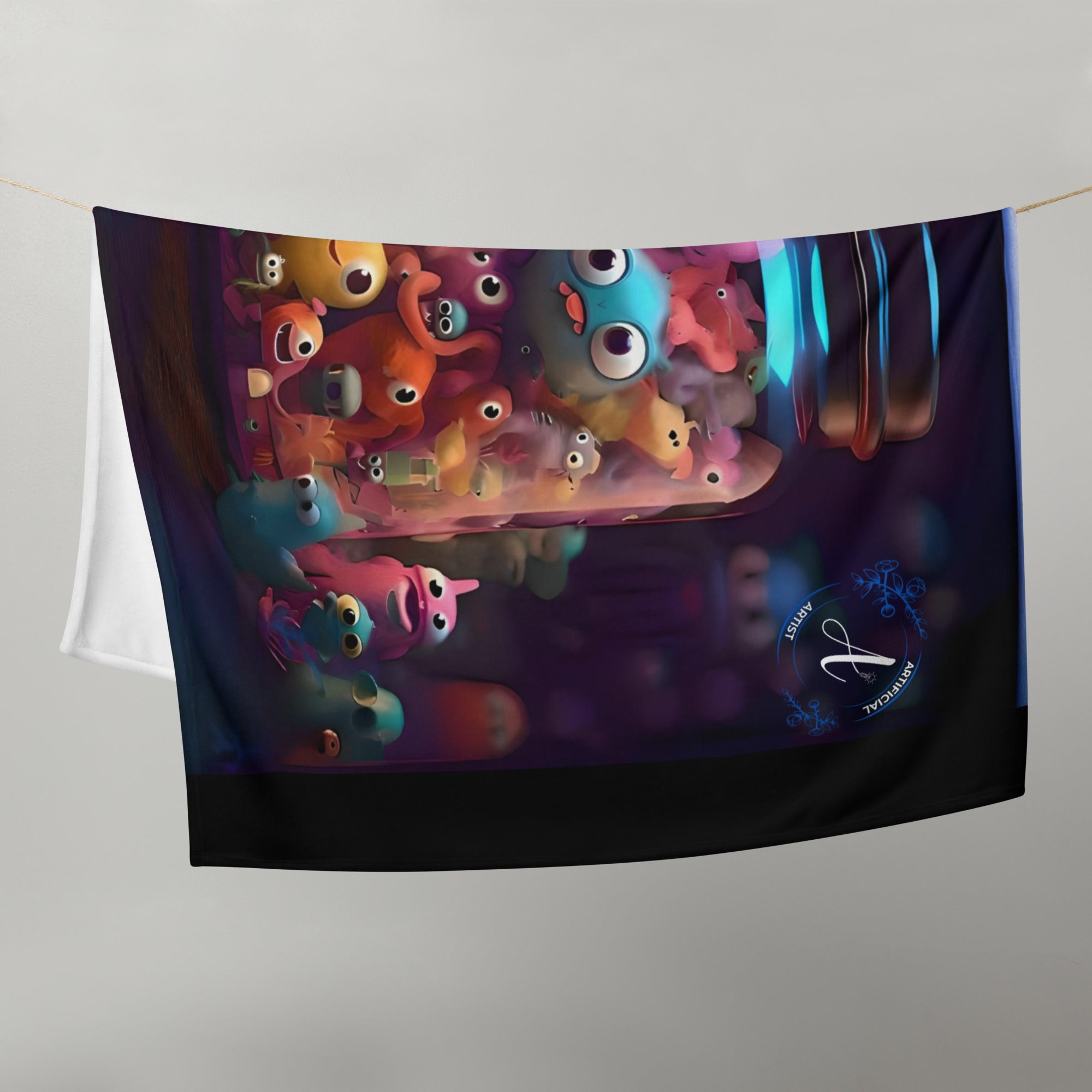 Jar of Friends Throw Blanket - Soft Polyester Art Print Blanket