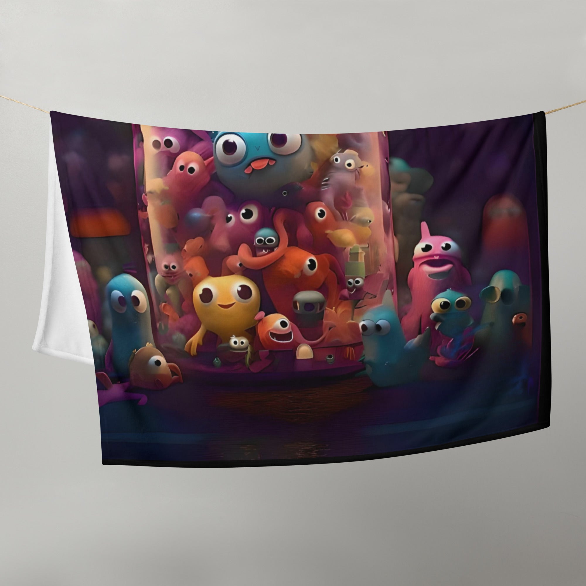 Jar of Friends Throw Blanket - Soft Polyester Art Print Blanket