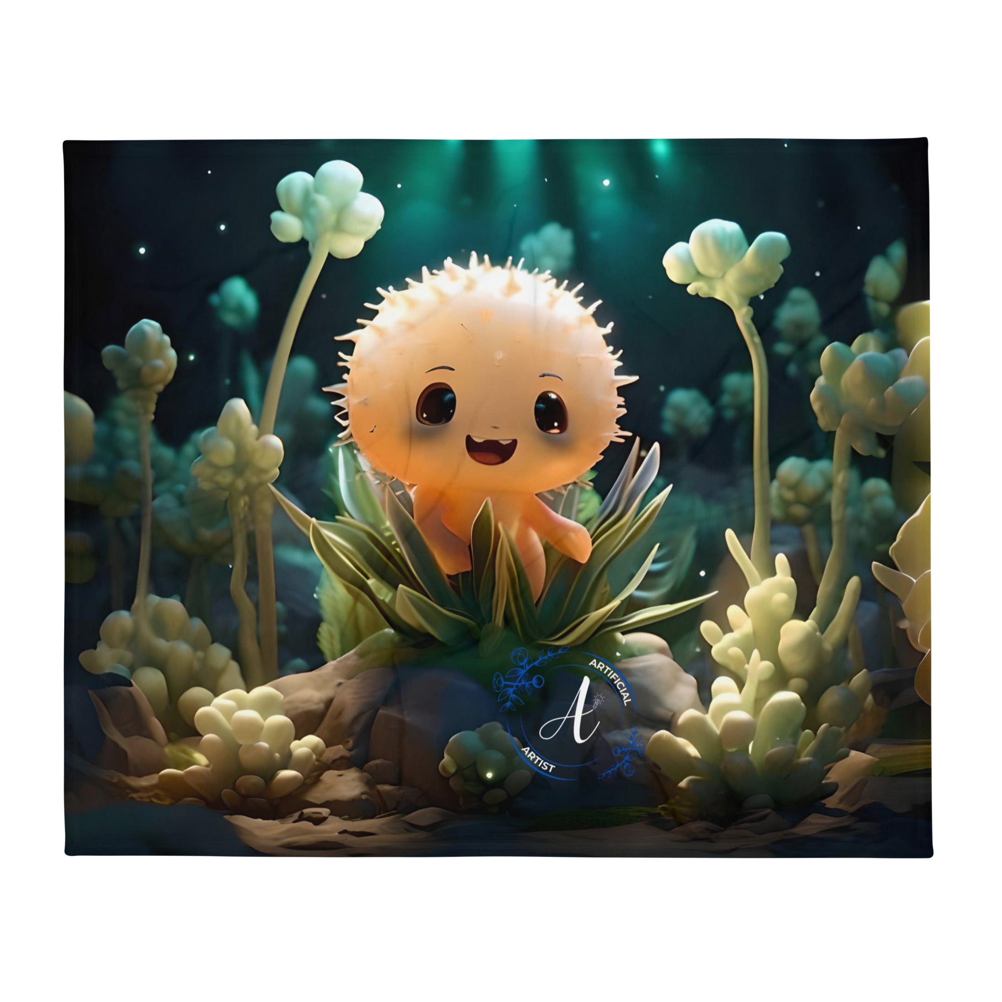 Starry Cactus - Throw Blanket (extra soft)