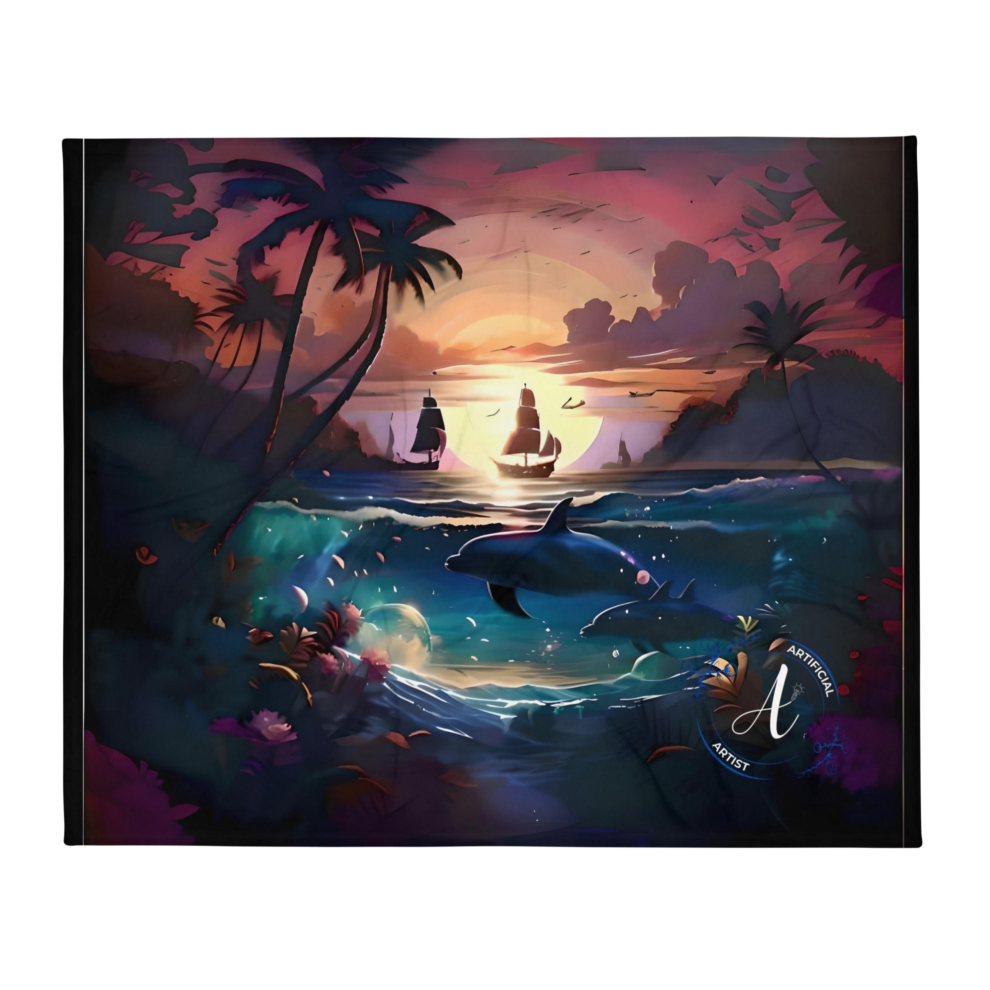 Sunset Sail Serenity - Throw Blanket