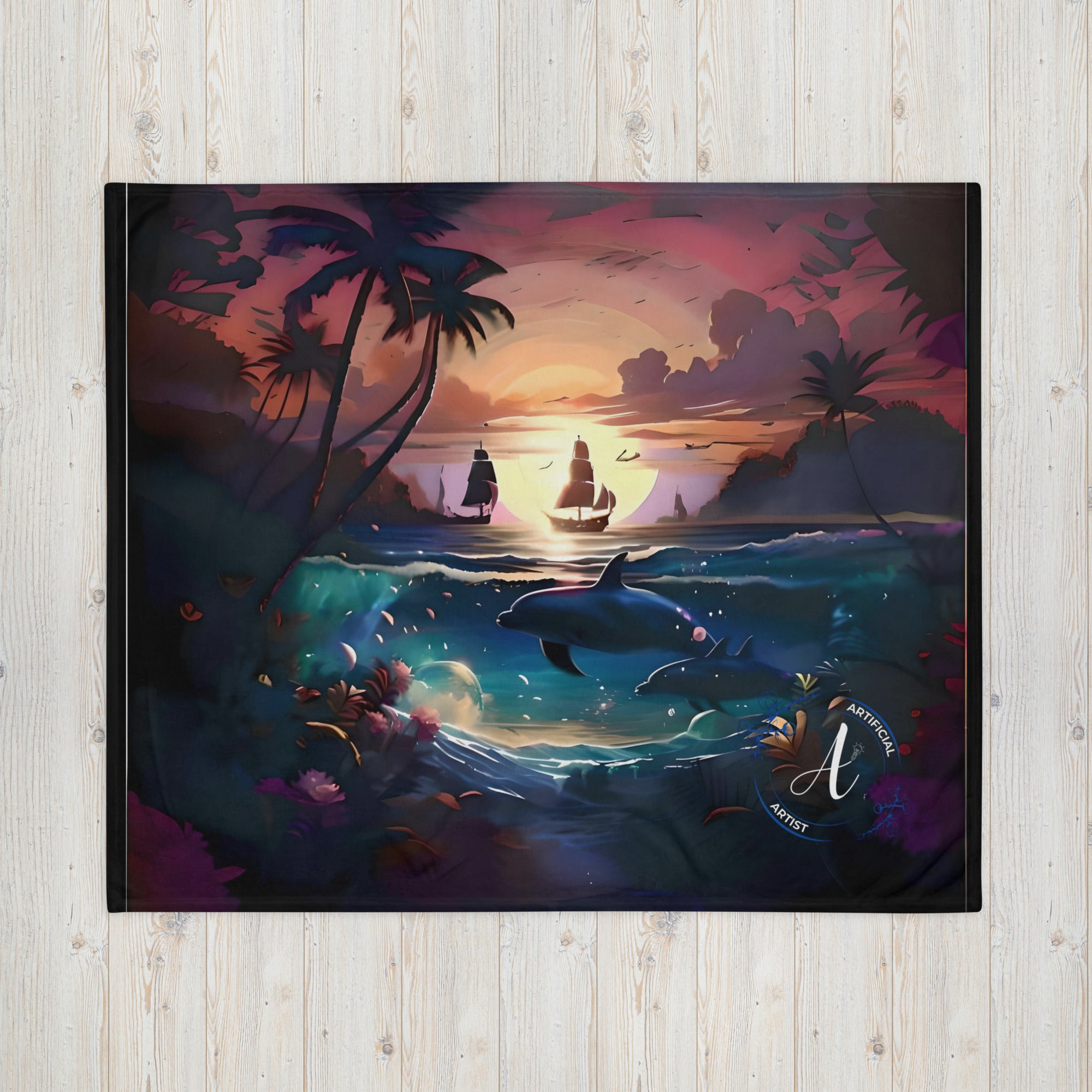 Sunset Sail Serenity - Throw Blanket