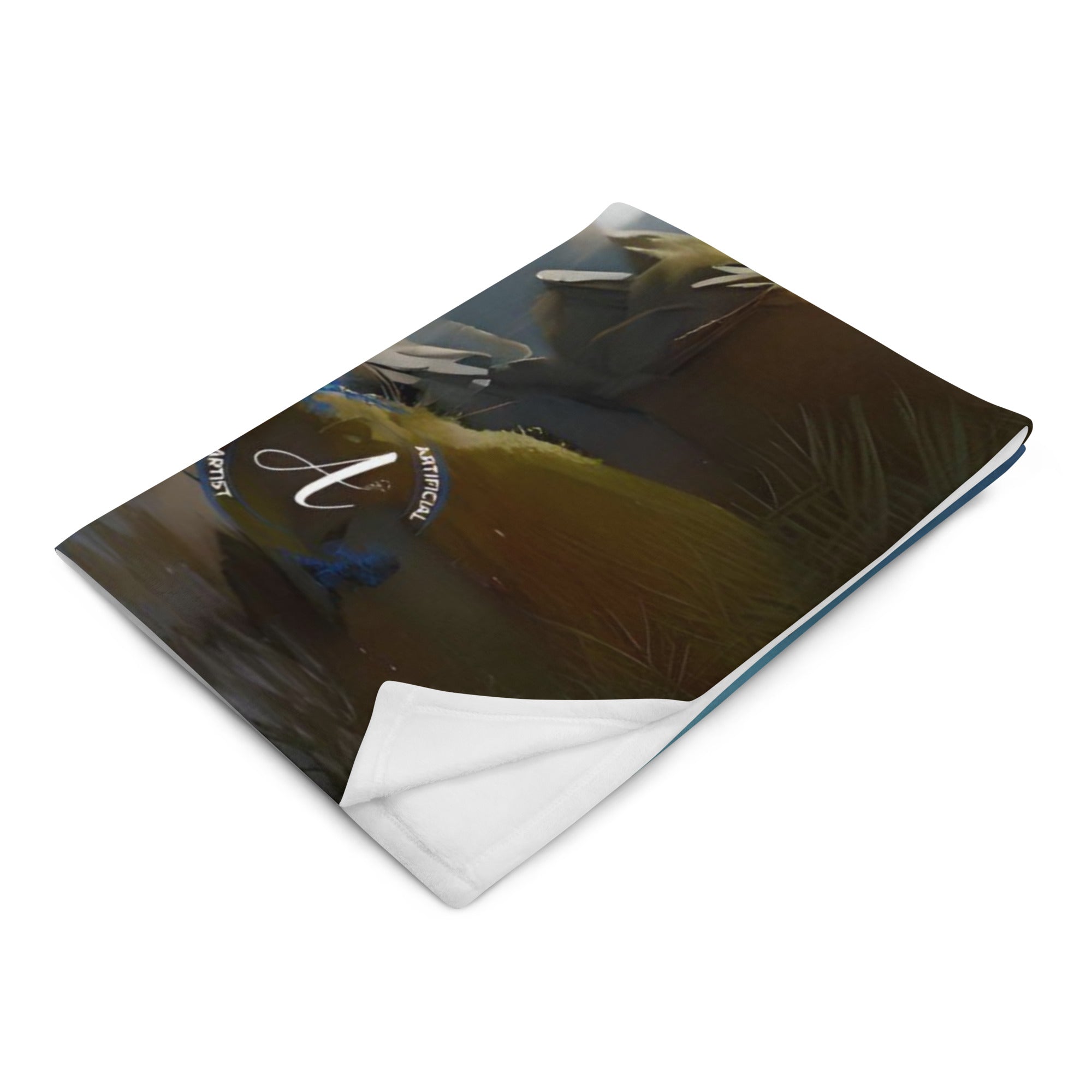 Alien Art Throw Blanket - Soft Polyester Digital Print Design