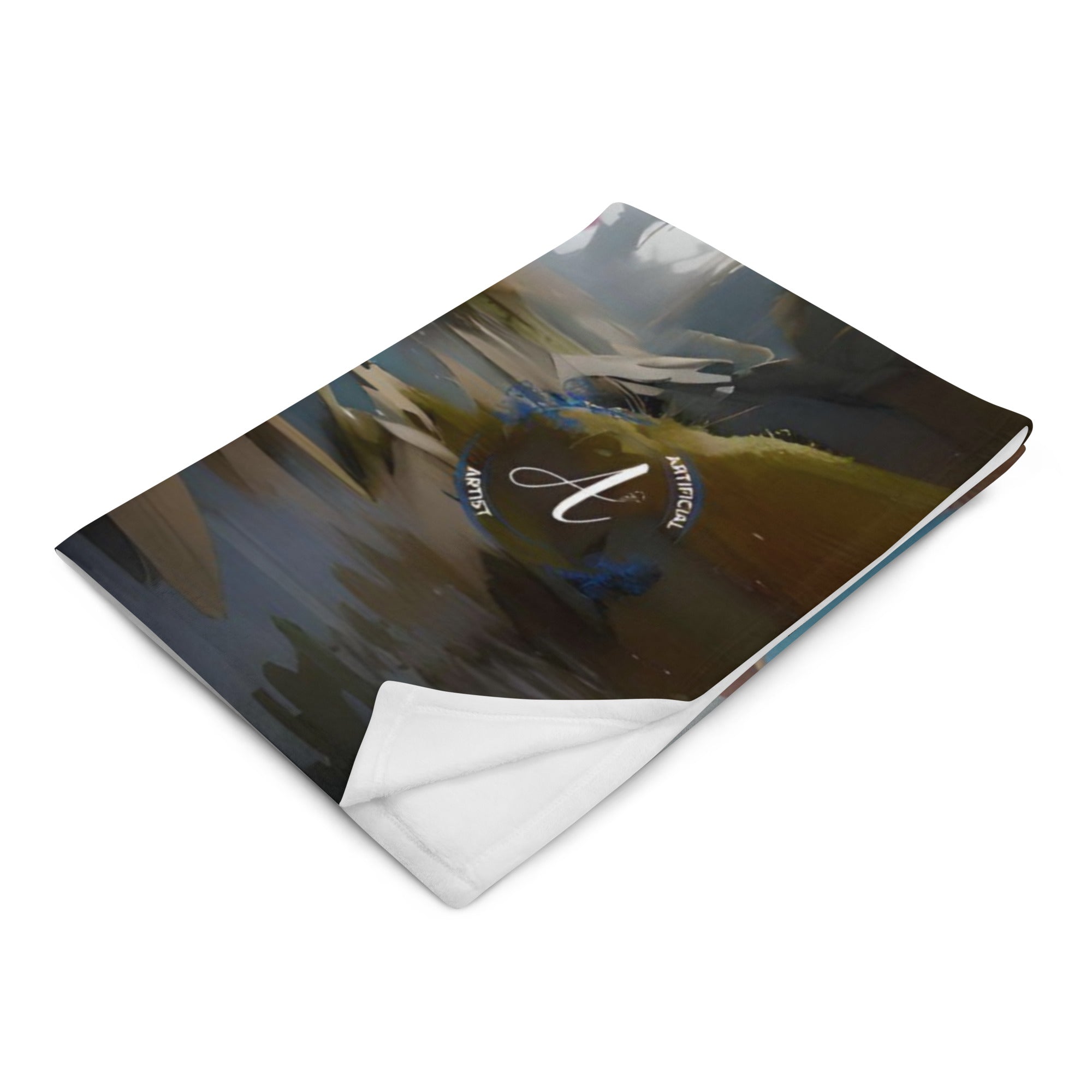 Alien Art Throw Blanket - Soft Polyester Digital Print Design