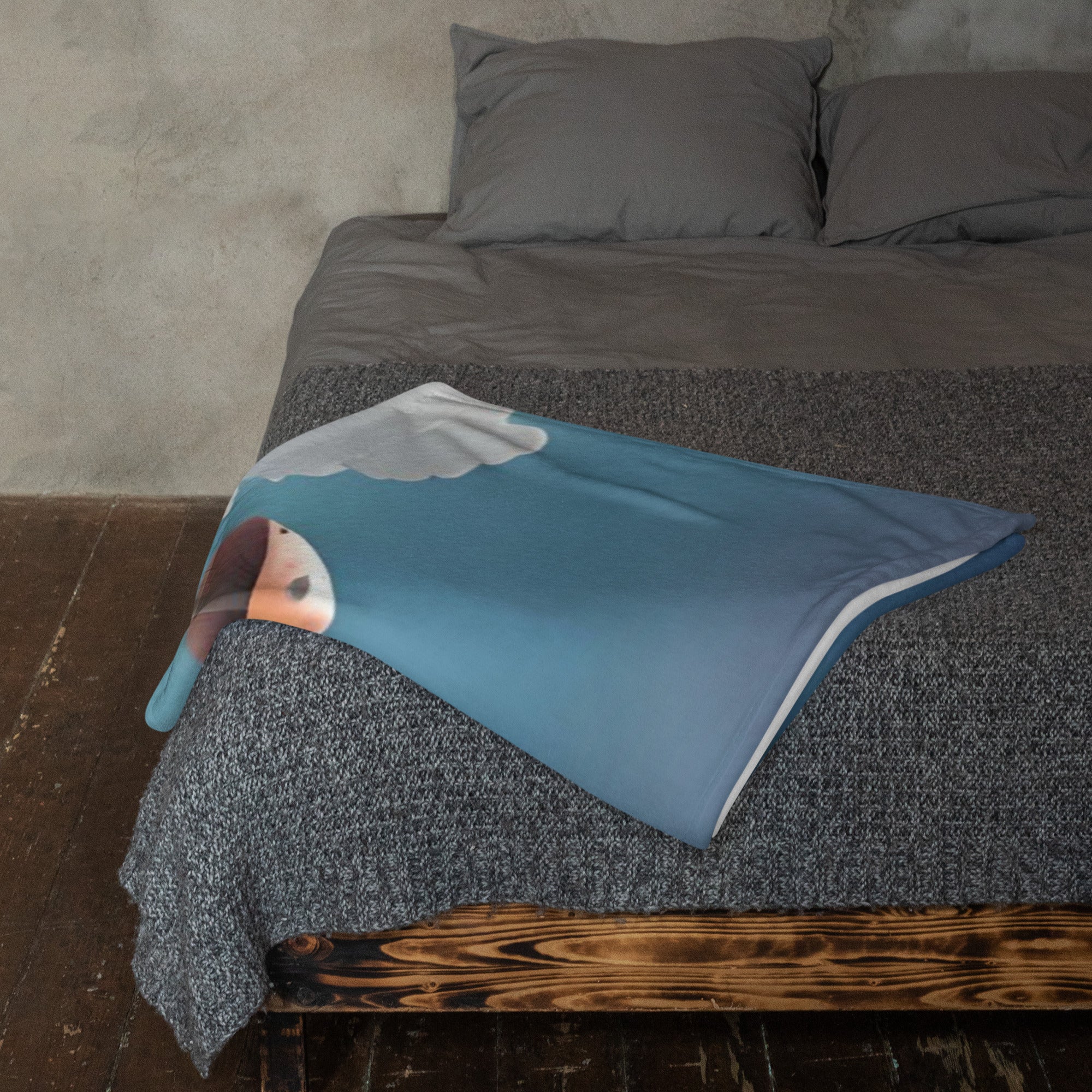 Alien Art Throw Blanket - Soft Polyester Digital Print Design