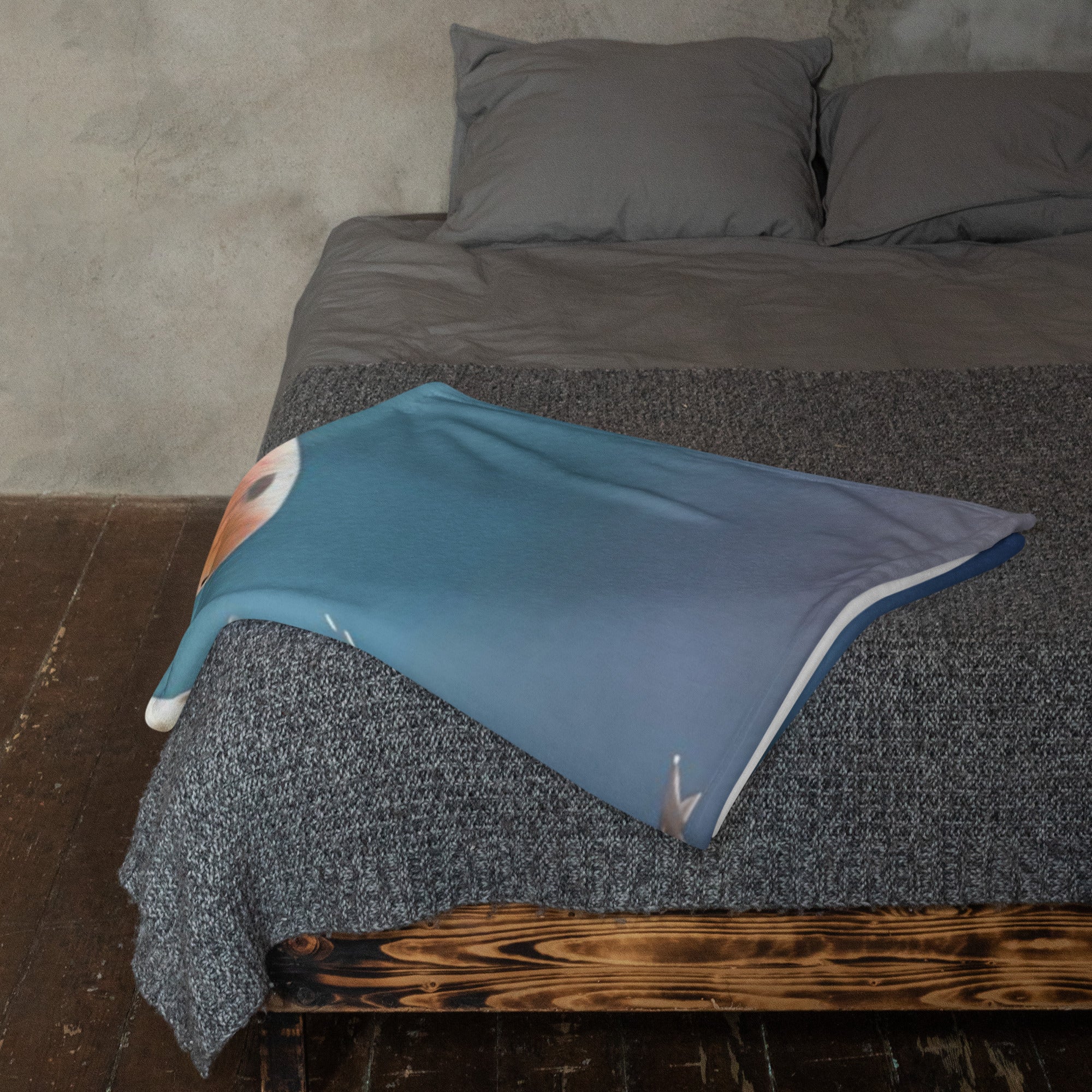 Alien Art Throw Blanket - Soft Polyester Digital Print Design