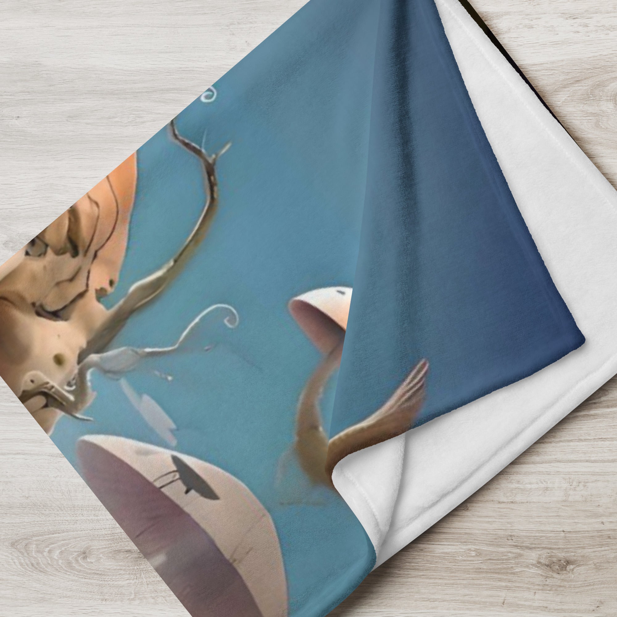 Alien Art Throw Blanket - Soft Polyester Digital Print Design