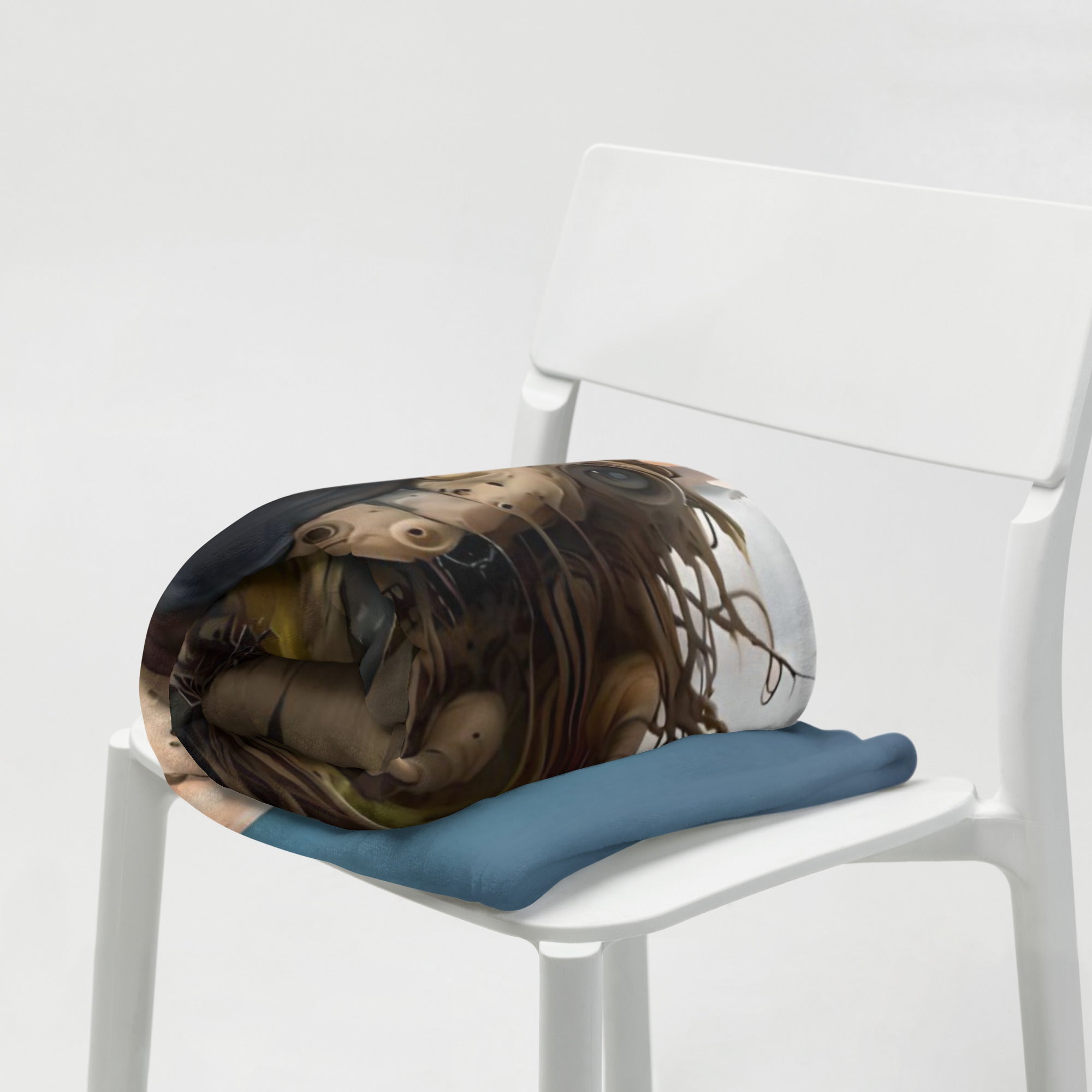 Alien Art Throw Blanket - Soft Polyester Digital Print Design