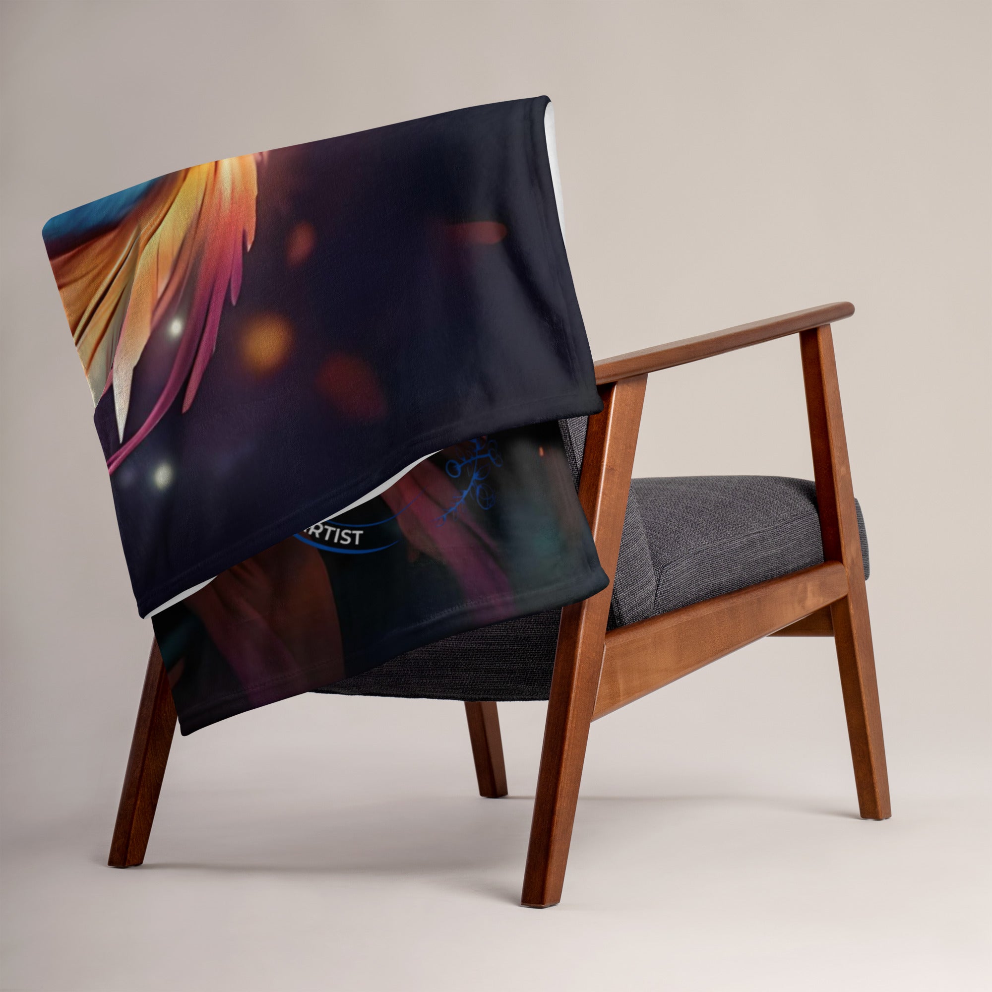 Phoenix Throw Blanket - Soft Polyester Silk Touch - Machine Washable