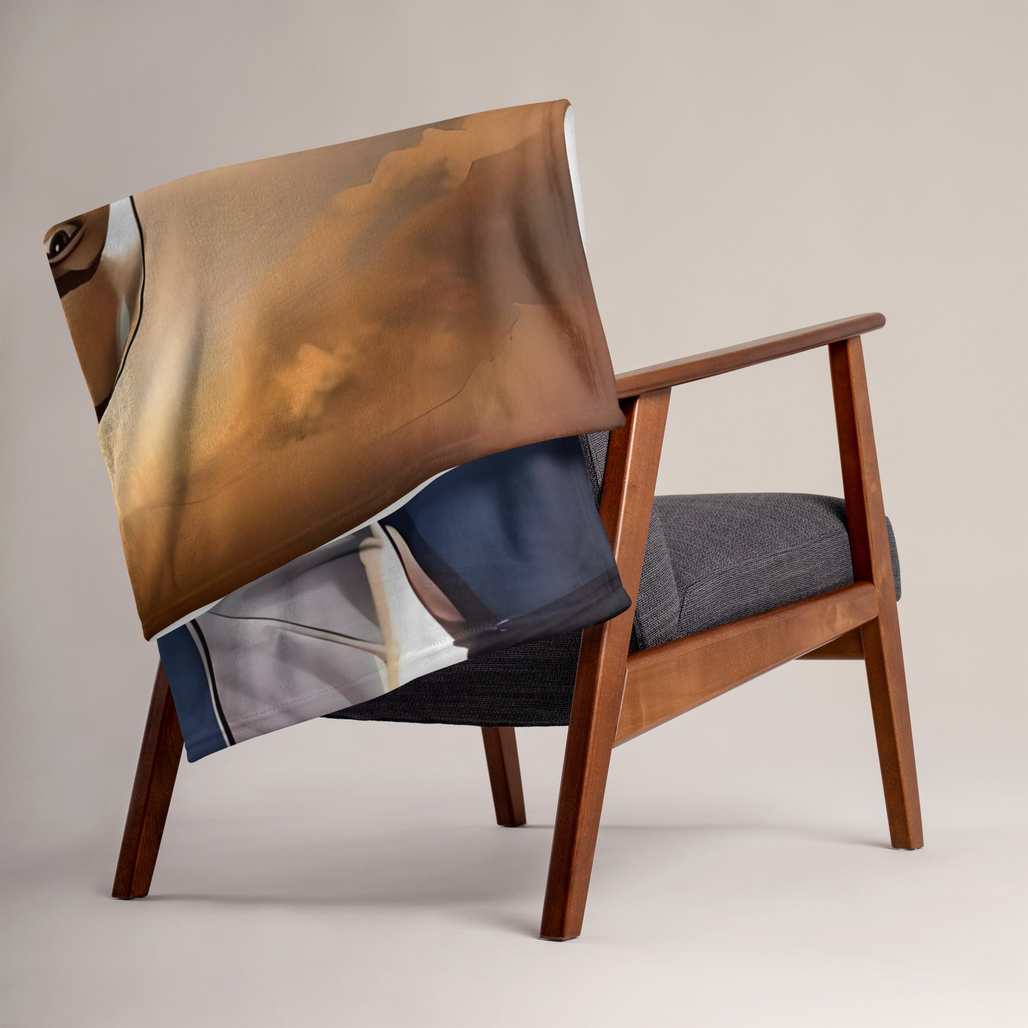 Blue polyester Dallas Cowboys throw blanket featuring Dak Prescott design, available in 50\"x60\" and 60\"x80\" sizes.