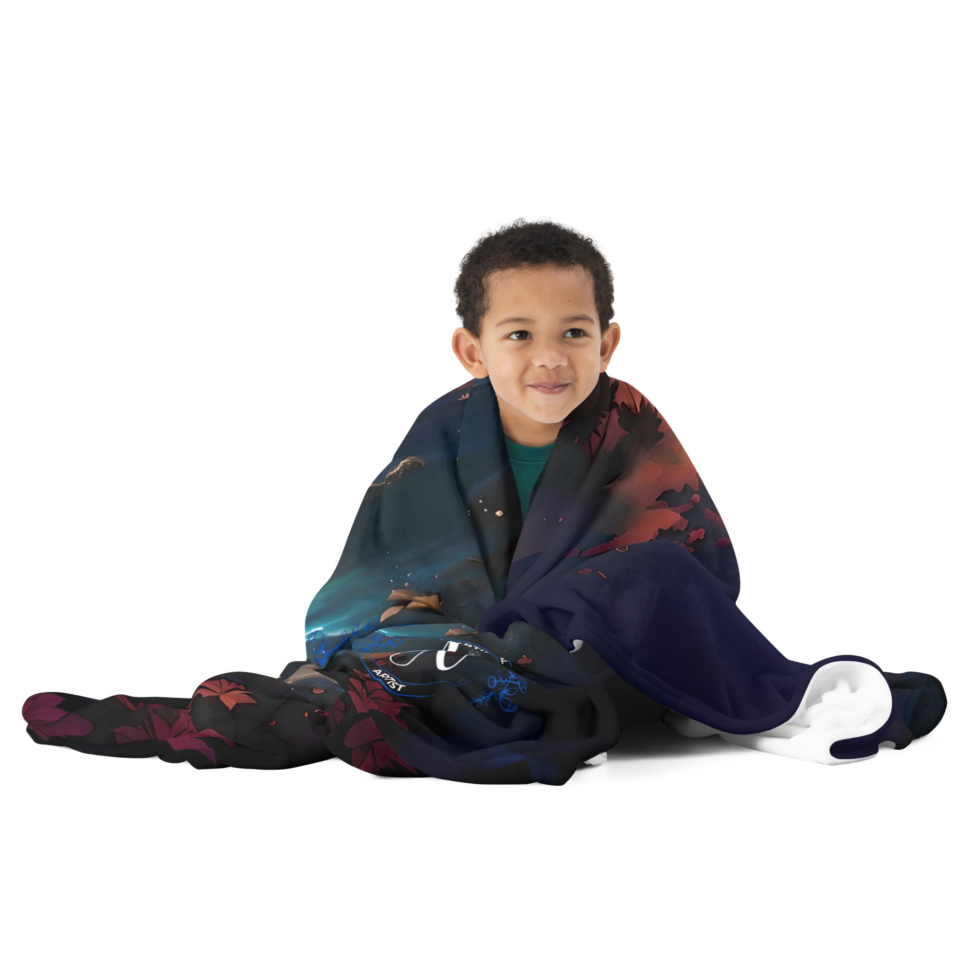 Throw Blanket - Sunset Dolphins