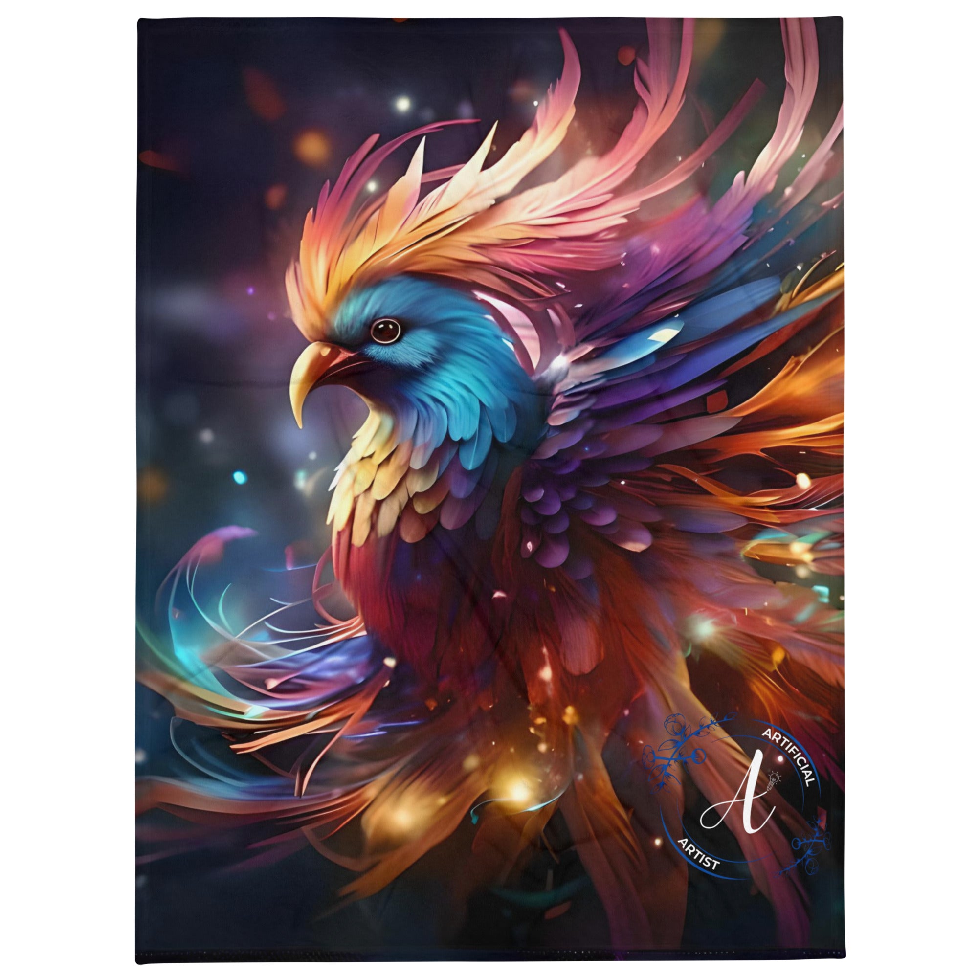 Phoenix Throw Blanket - Soft Polyester Silk Touch - Machine Washable