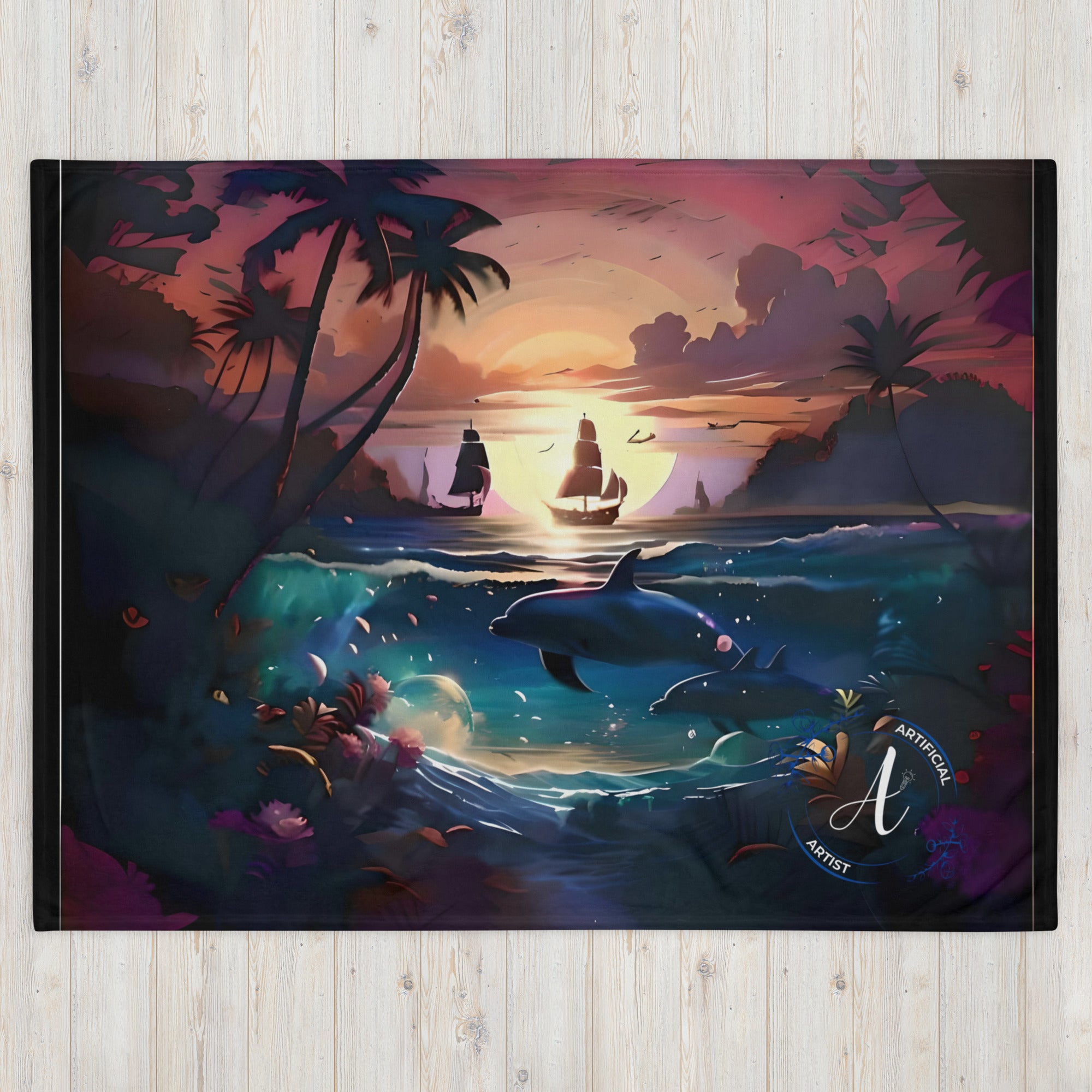 Sunset Sail Serenity - Throw Blanket