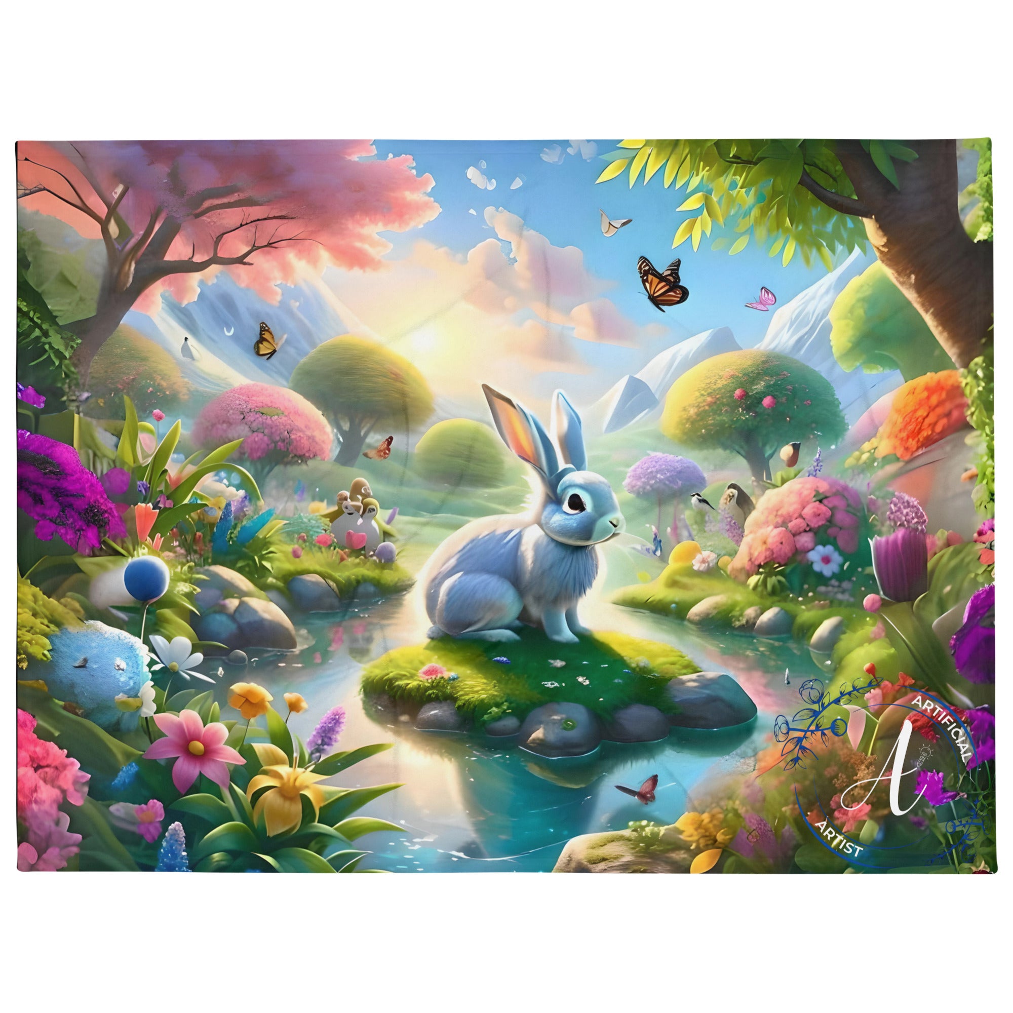 Bunny Bliss Blanket - Throw Blanket