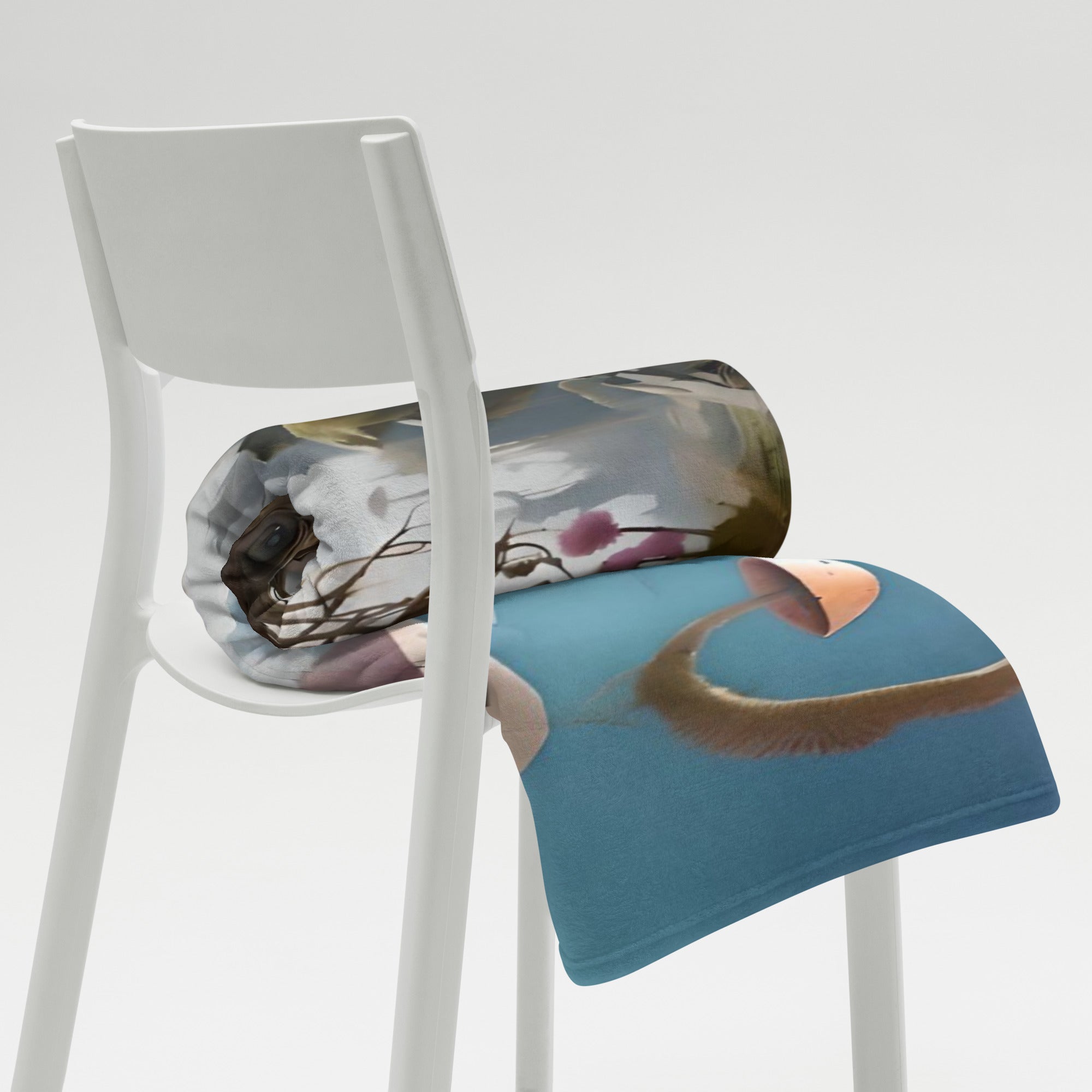 Alien Art Throw Blanket - Soft Polyester Digital Print Design