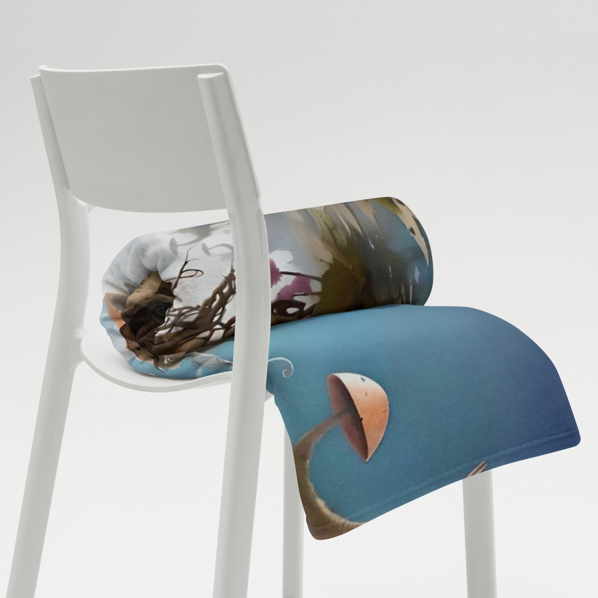 Alien Art Throw Blanket - Soft Polyester Digital Print Design