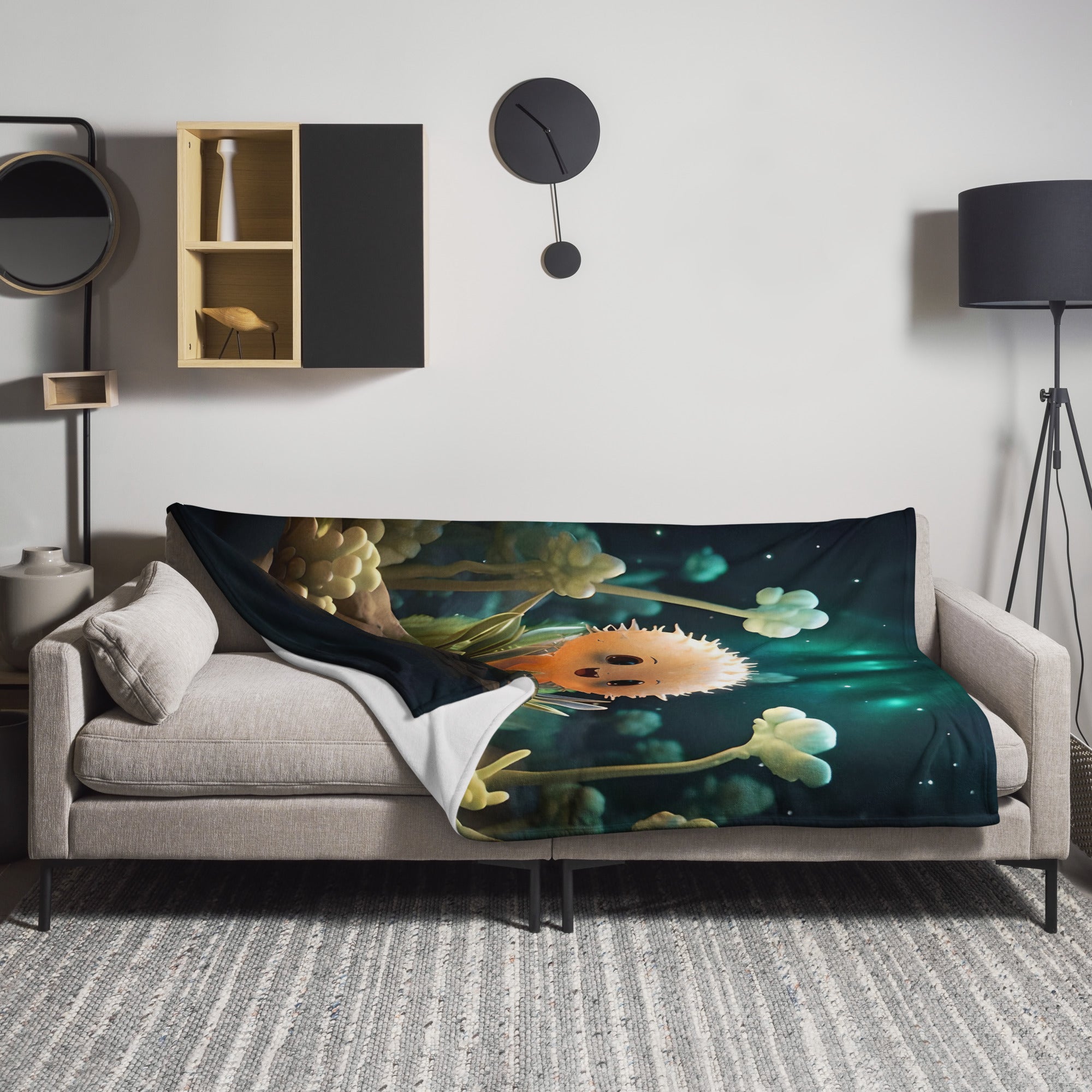 Starry Cactus - Throw Blanket (extra soft)
