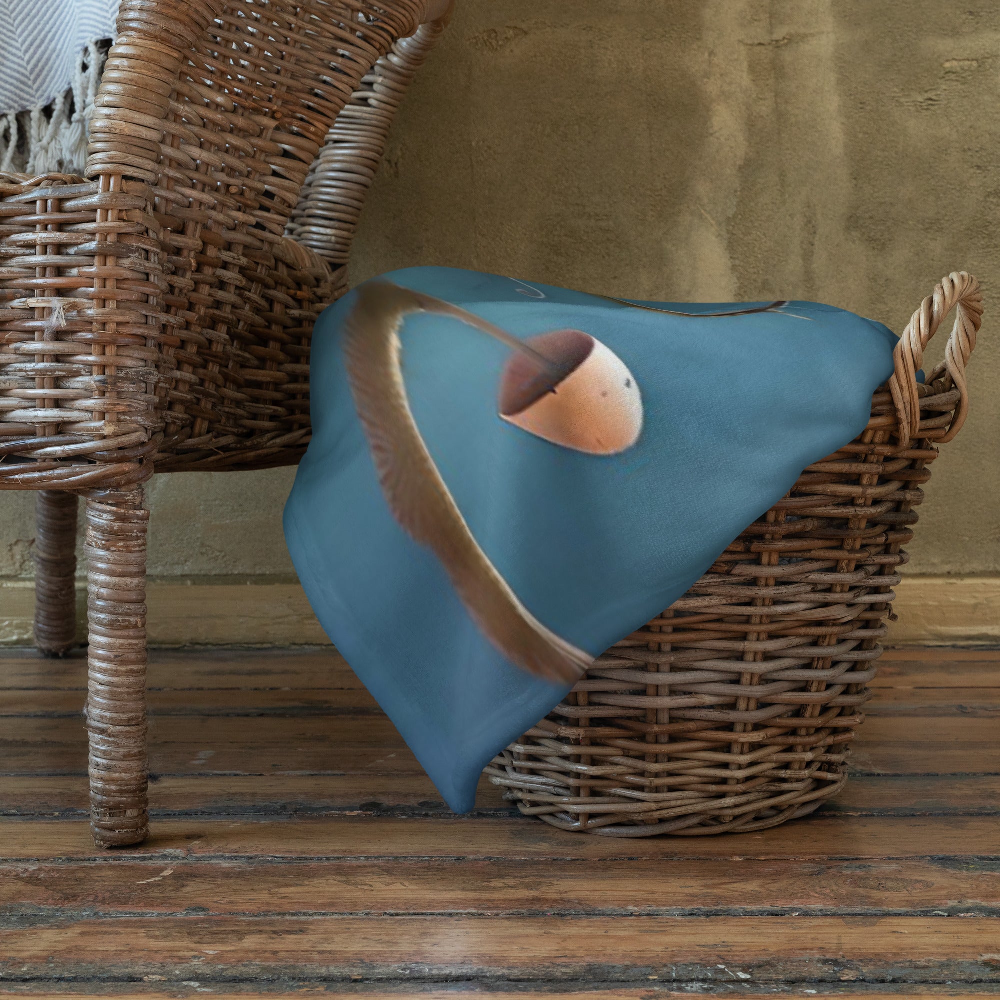 Alien Art Throw Blanket - Soft Polyester Digital Print Design