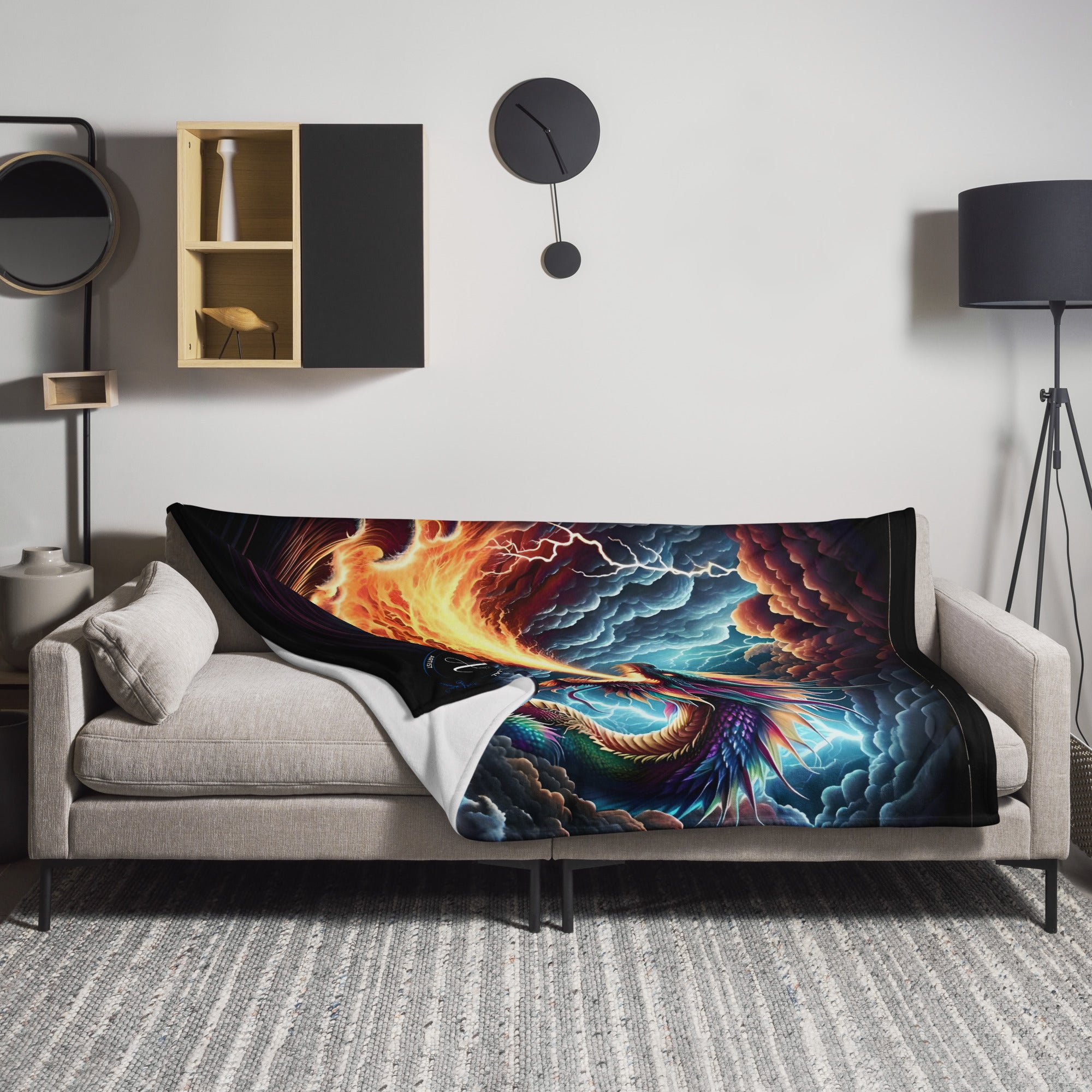 Inferno Embrace - Throw Blanket