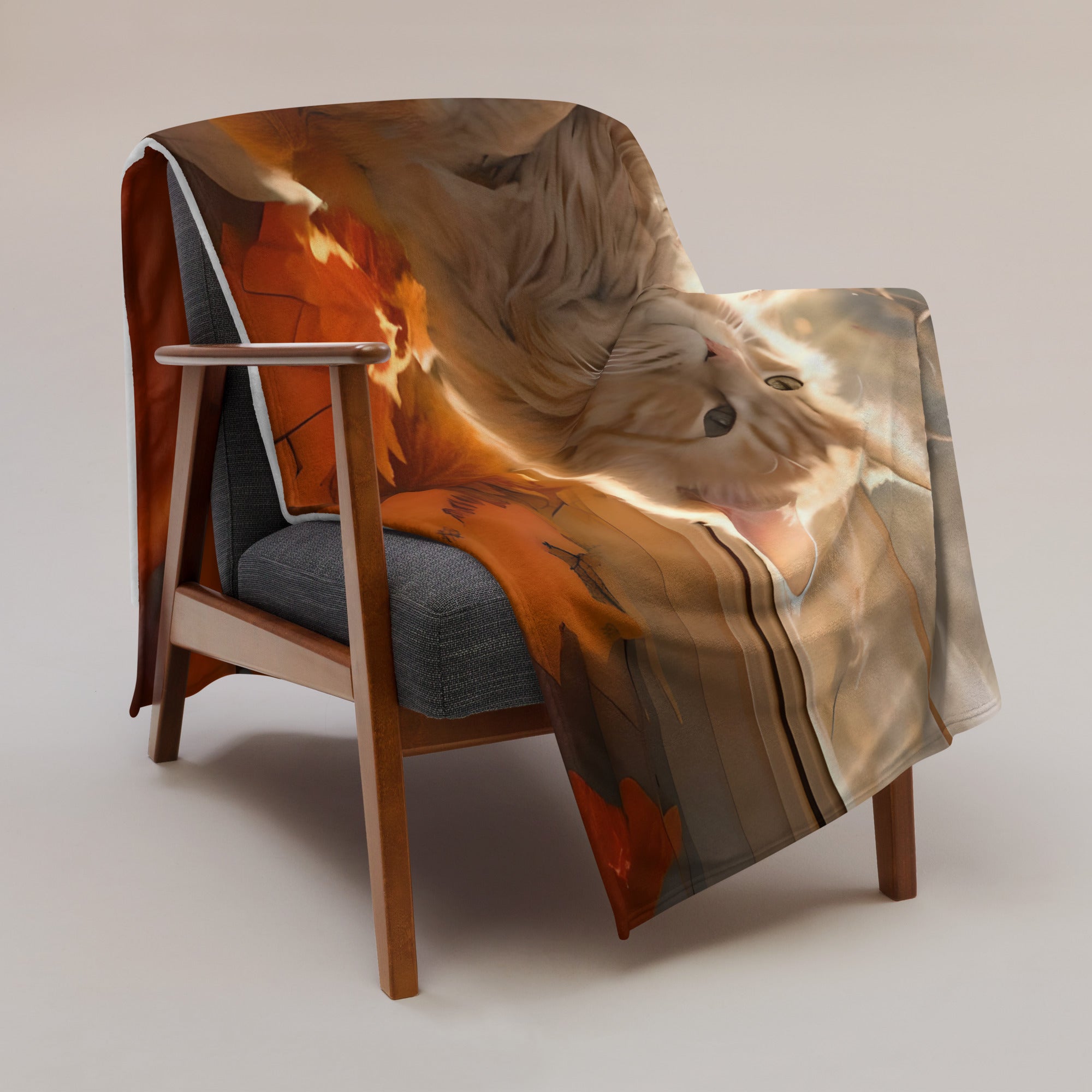 Purrfect Peace - Throw Blanket