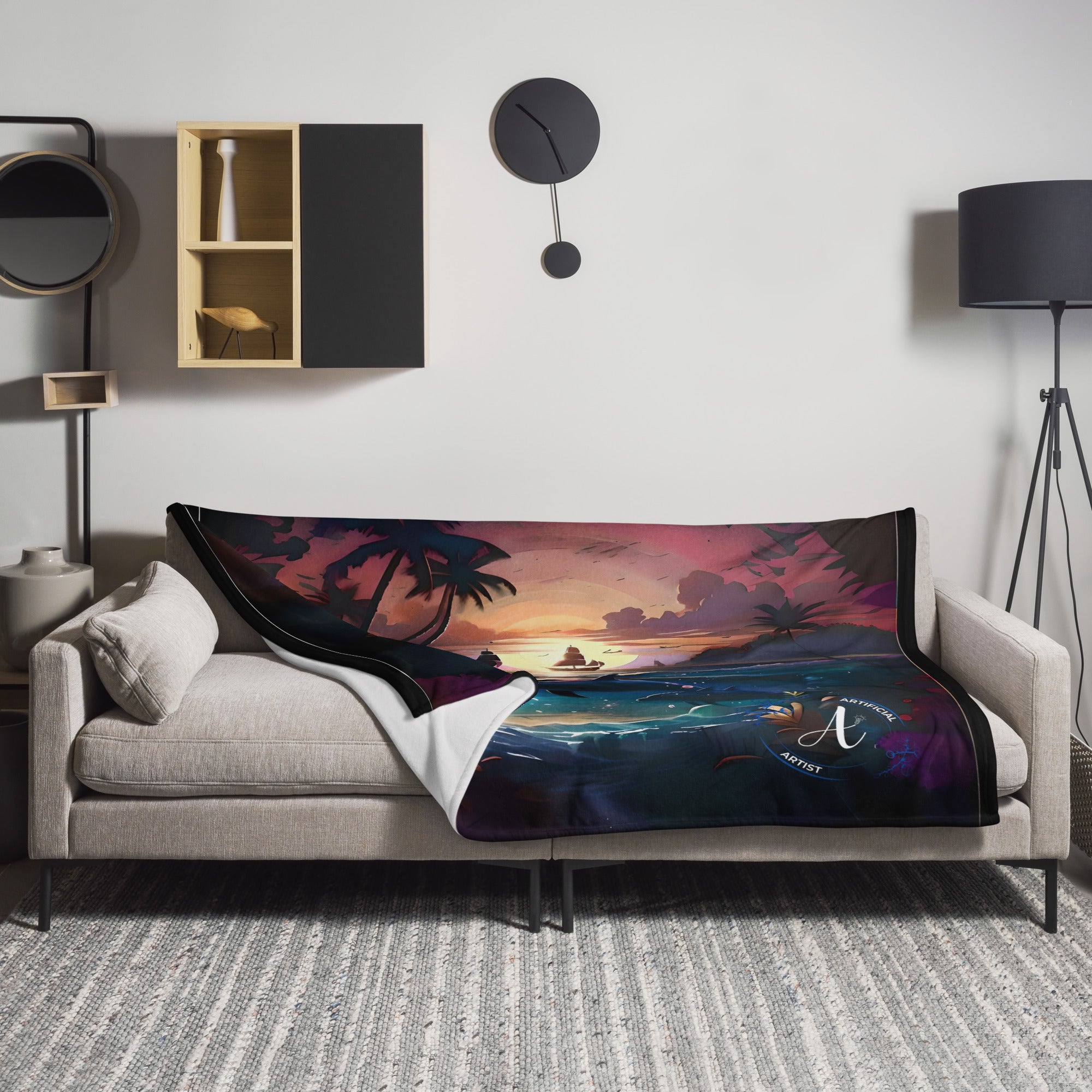 Sunset Sail Serenity - Throw Blanket