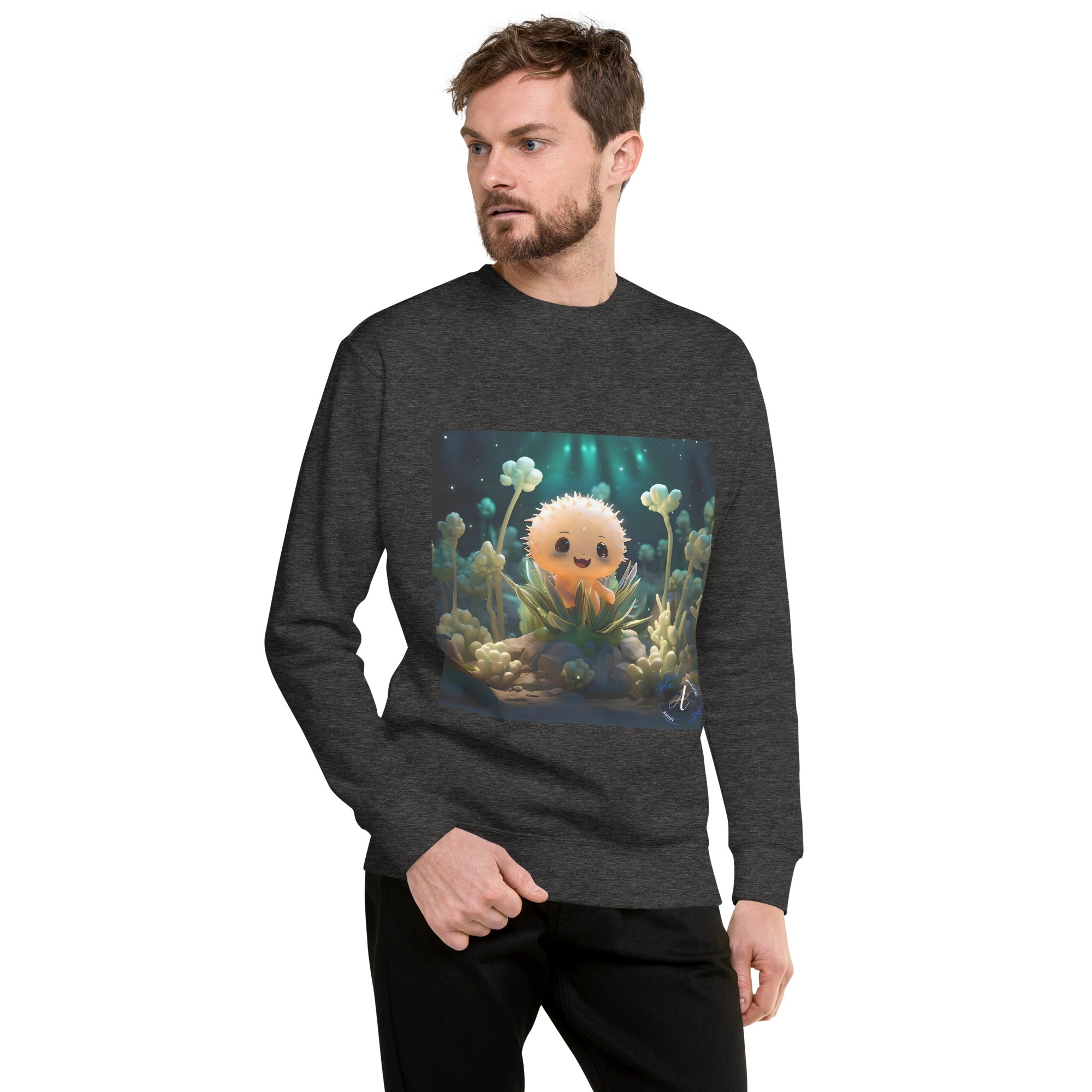 Starry Cactus Cotton Sweatshirt - Premium Art Design Fleece