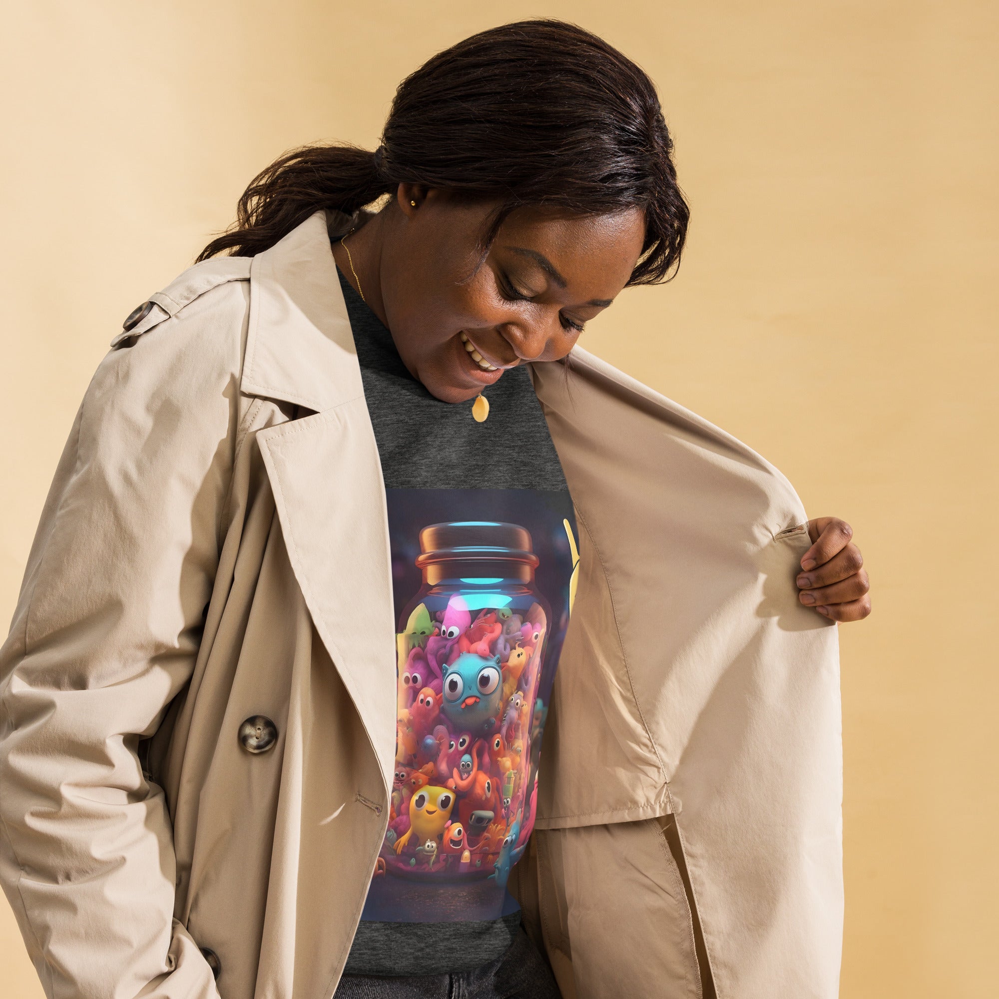 Jar of Friends Cotton Fleece Sweatshirt - Premium Art Design