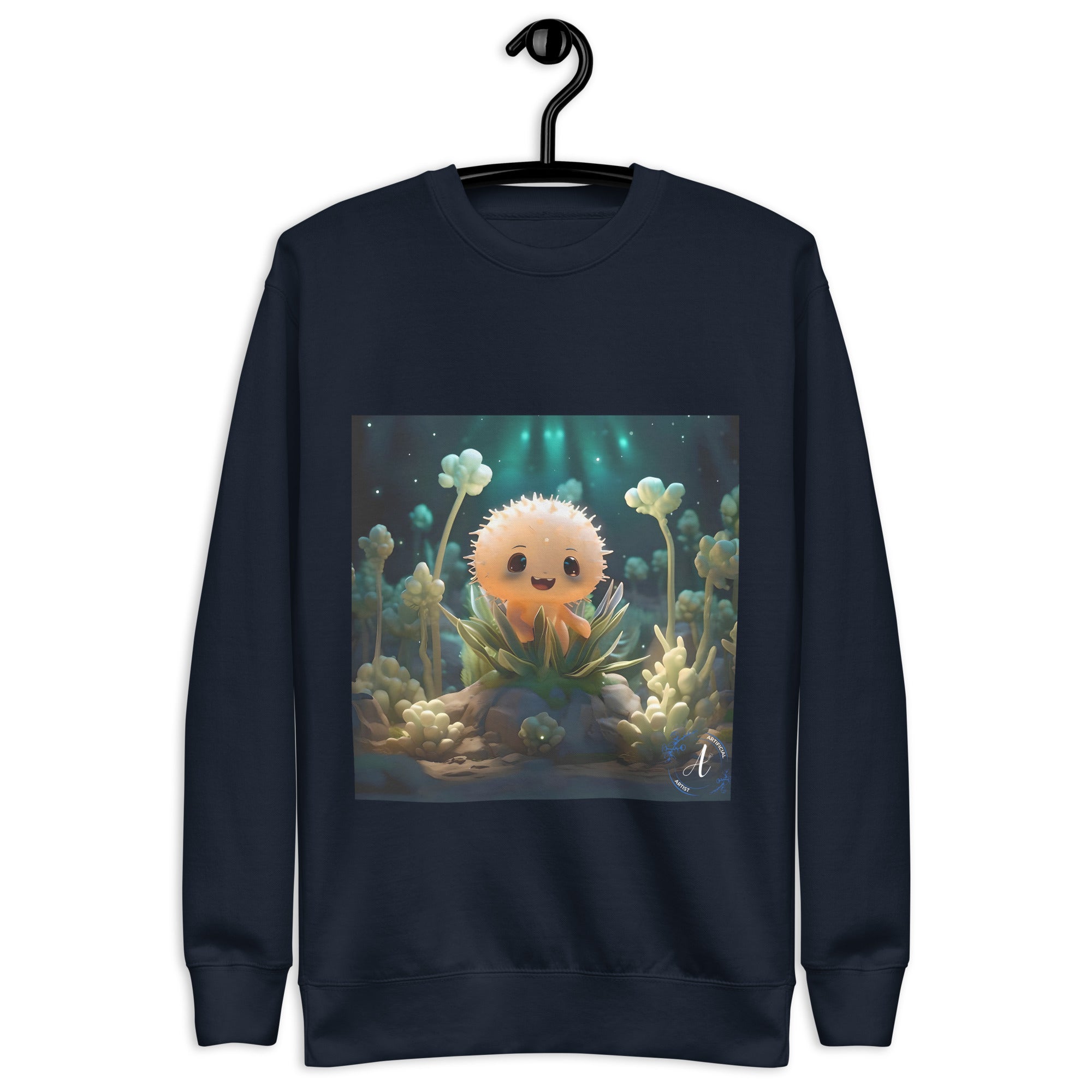 Starry Cactus Cotton Sweatshirt - Premium Art Design Fleece