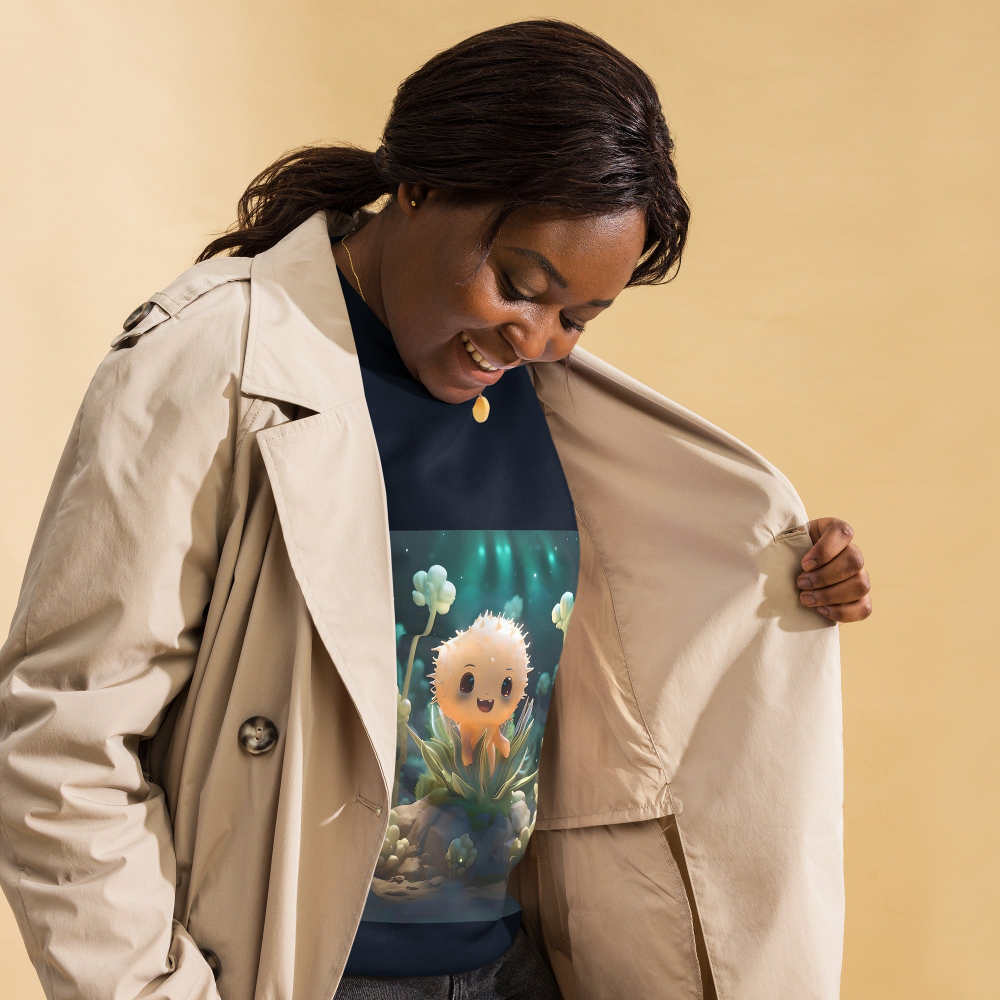 Starry Cactus Cotton Sweatshirt - Premium Art Design Fleece