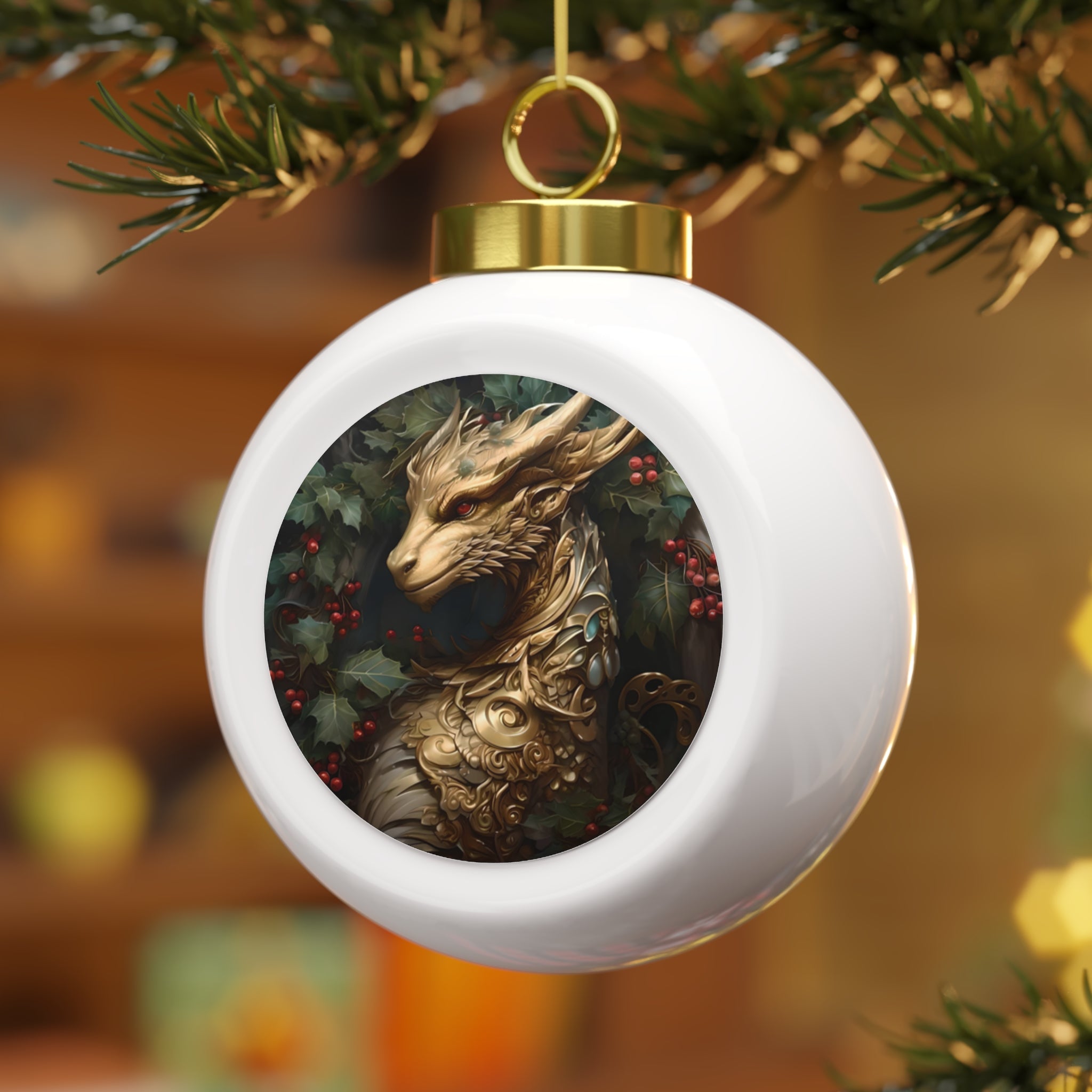 Dragon Majesty - Christmas Ball Ornament