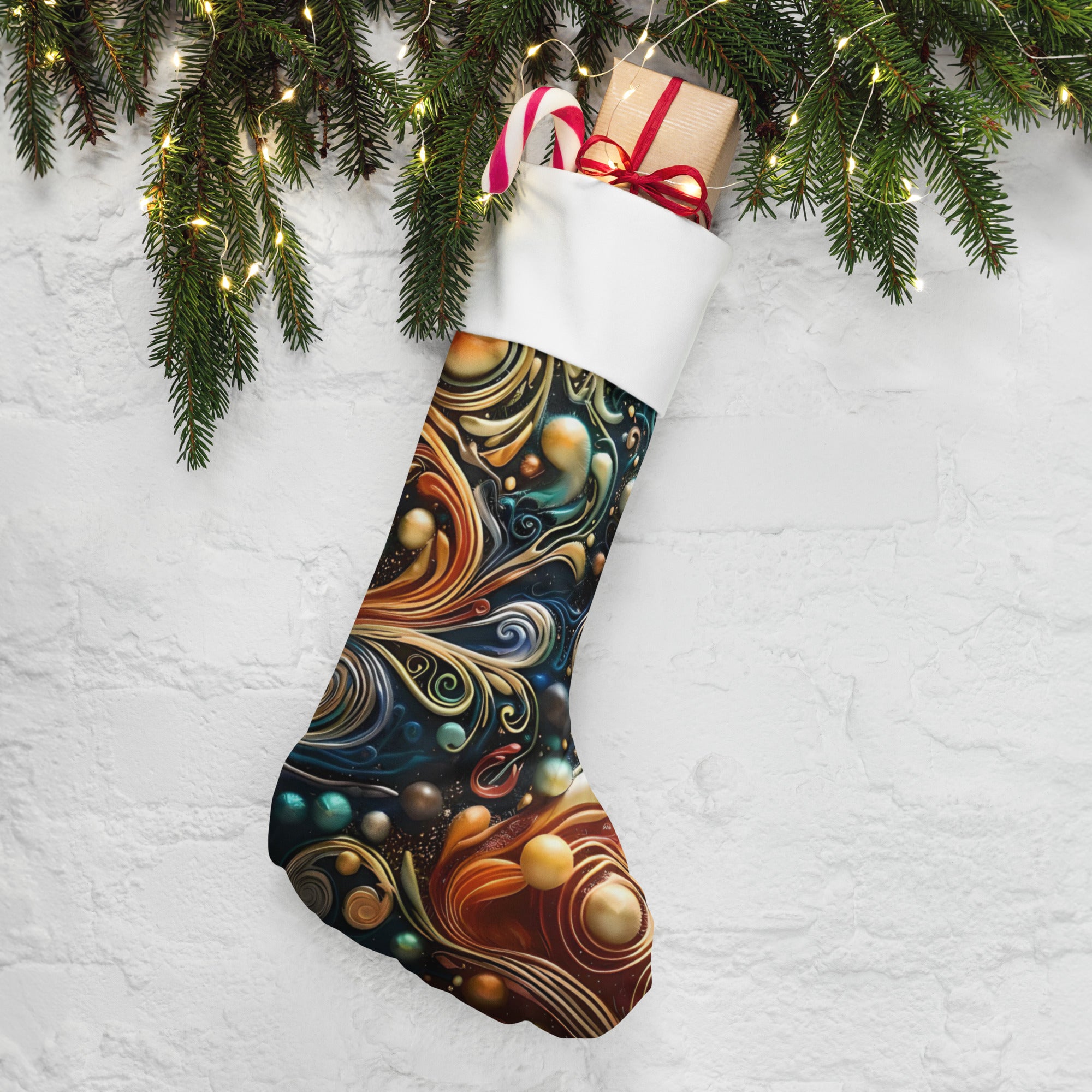 Merry Mantel Mates - Christmas Stockings (one-sided, with cuff)